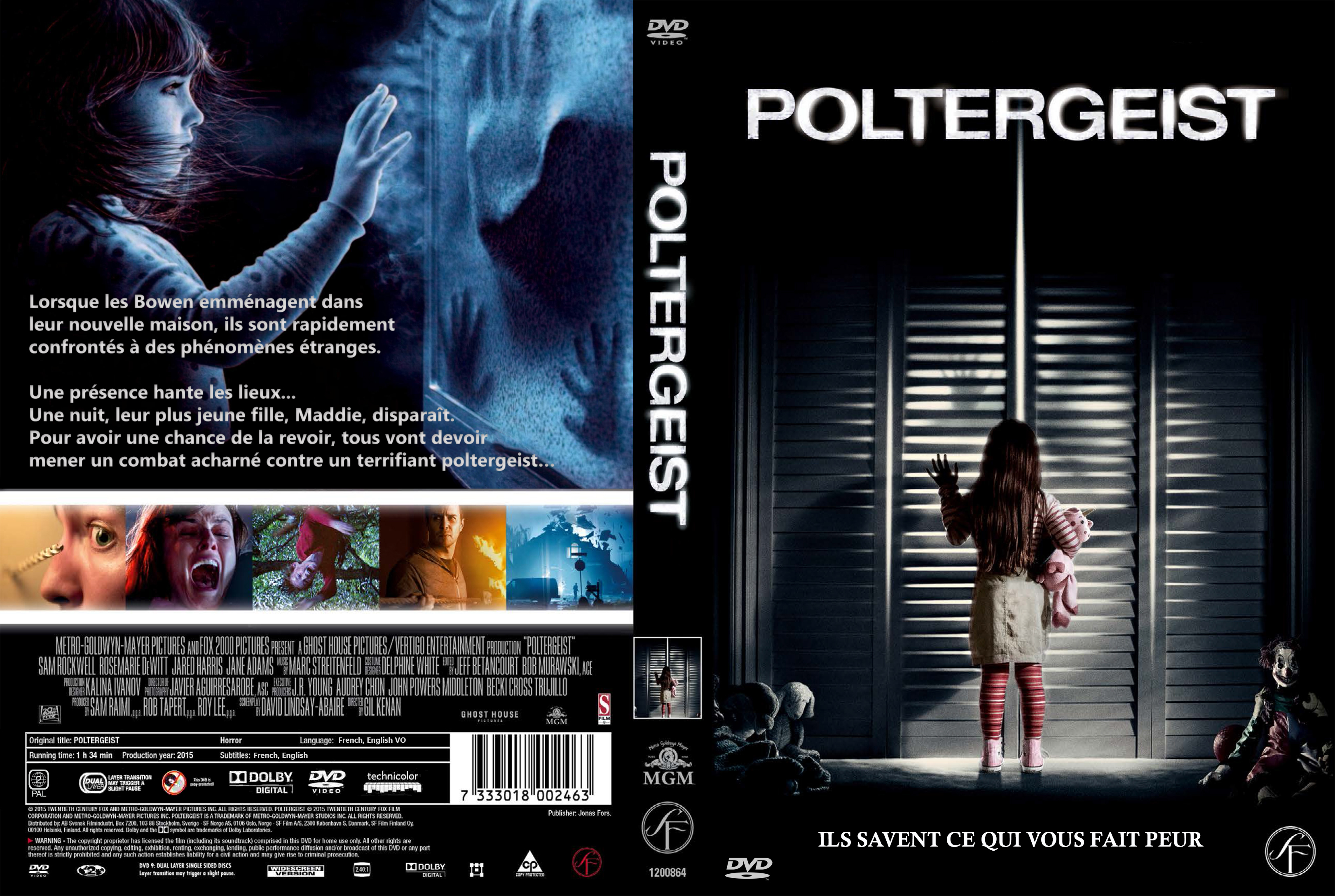 Jaquette DVD Poltergeist 2015 custom
