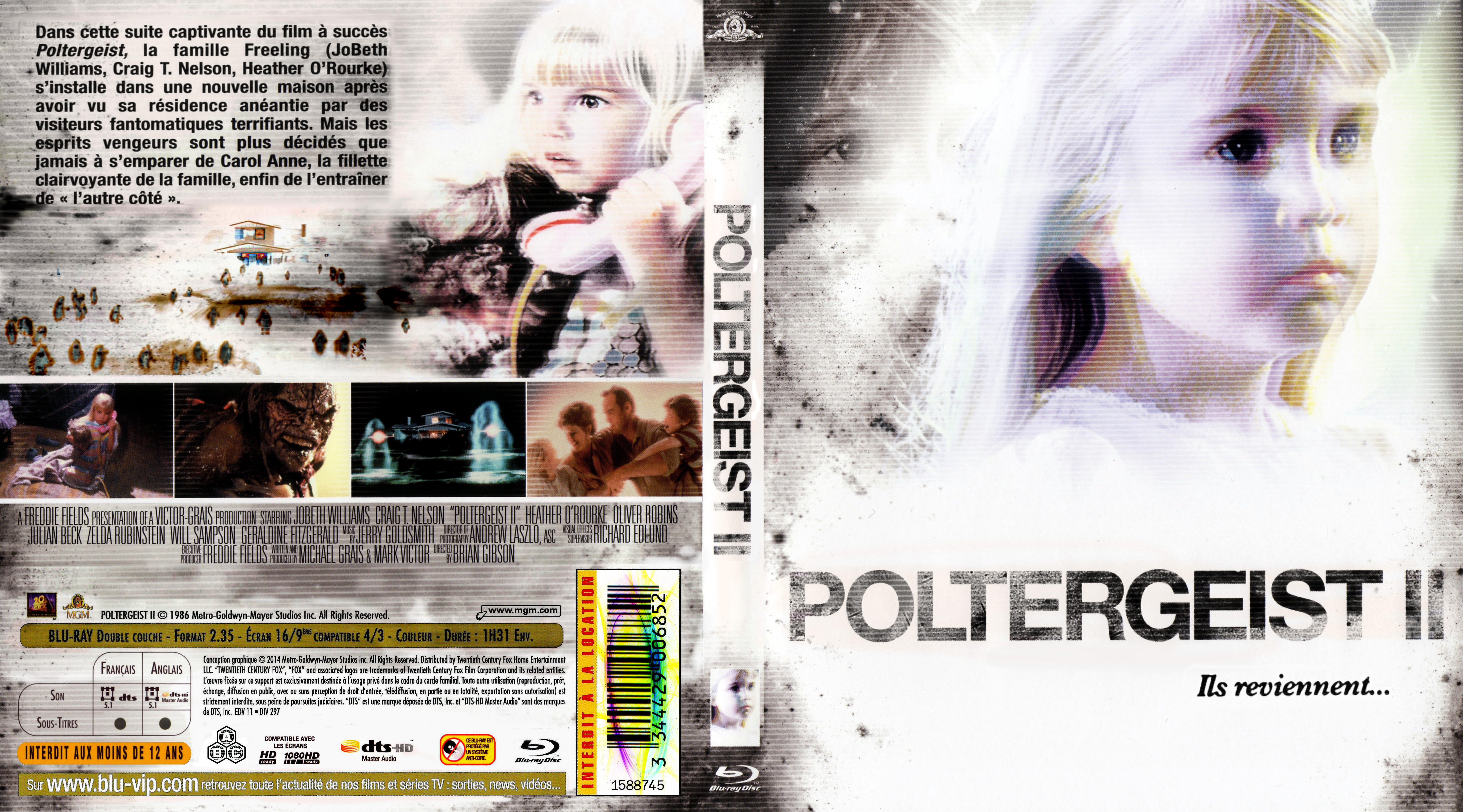 Jaquette DVD Poltergeist 2 custom (BLU-RAY)