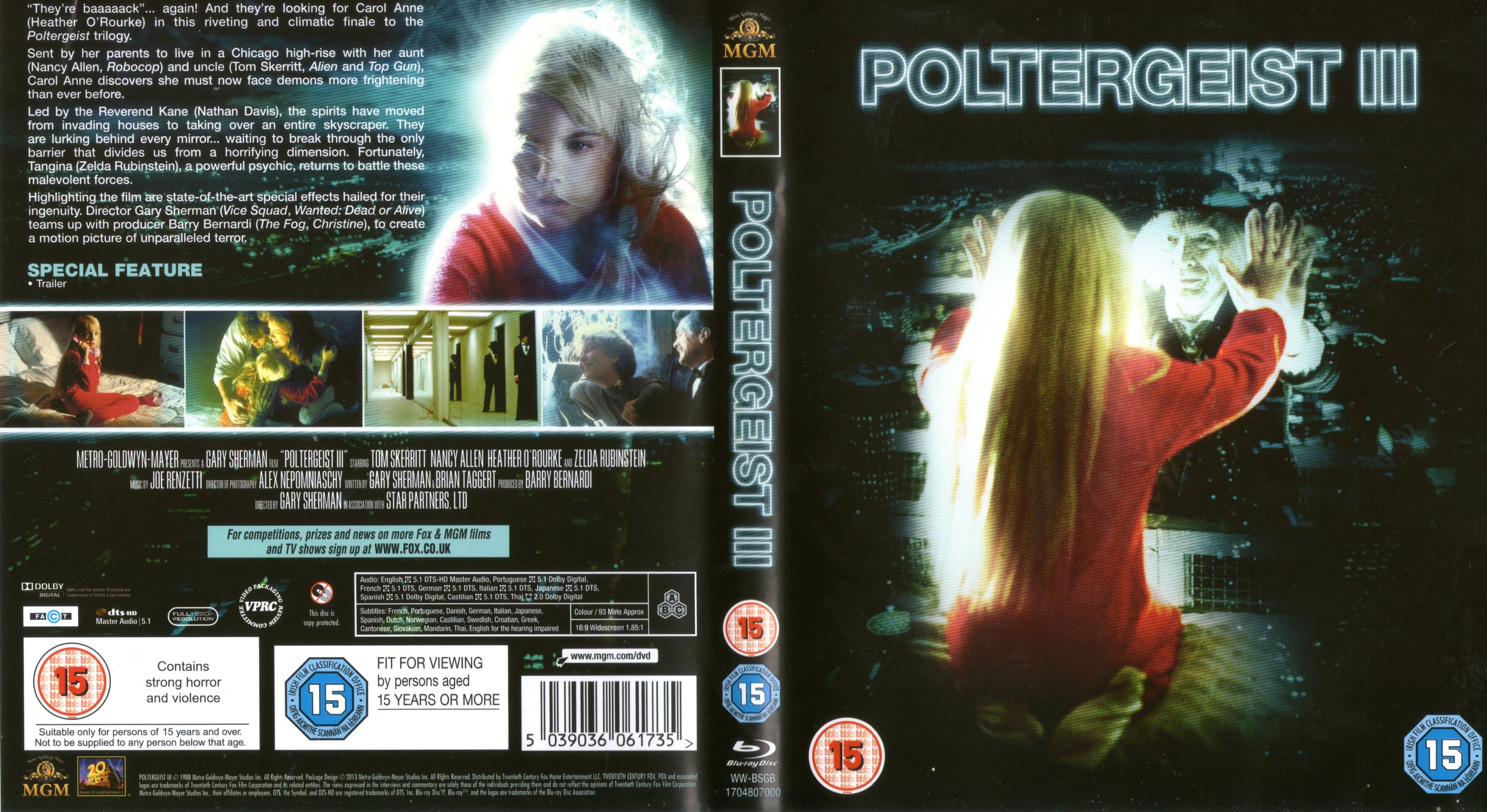 Jaquette DVD Poltergeist 3 (BLU-RAY)