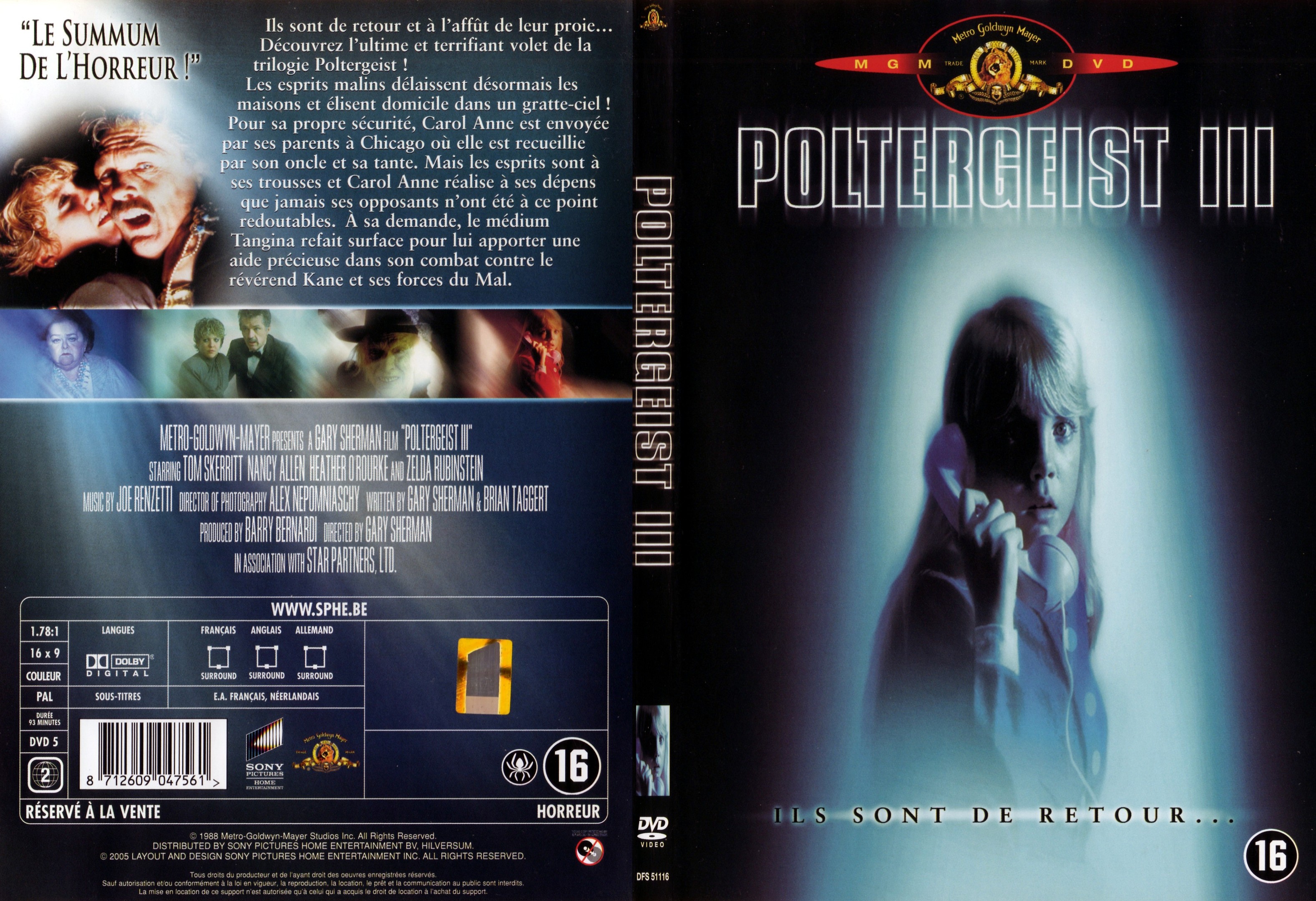 Jaquette DVD Poltergeist 3 - SLIM