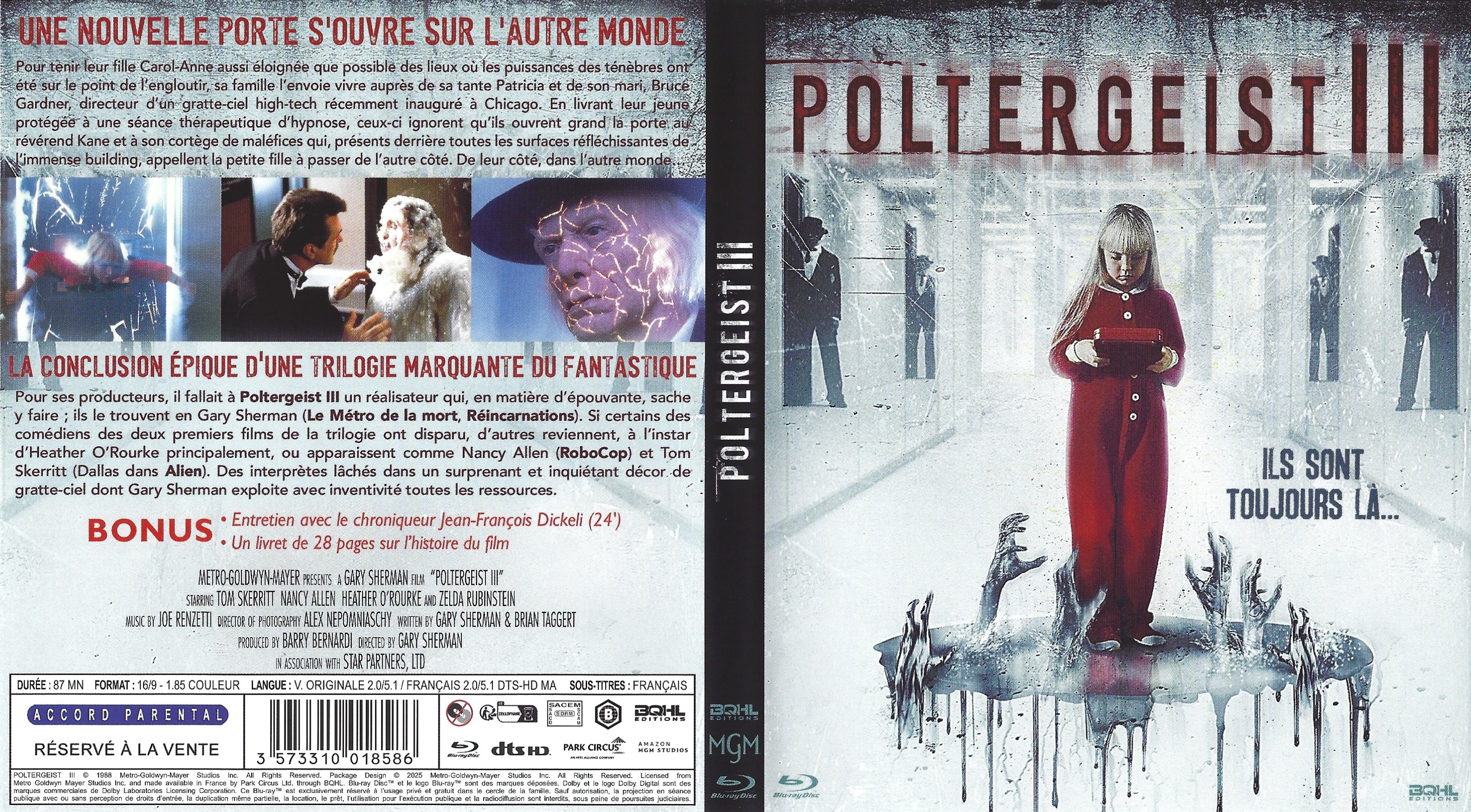 Jaquette DVD Poltergeist III (BLU-RAY)