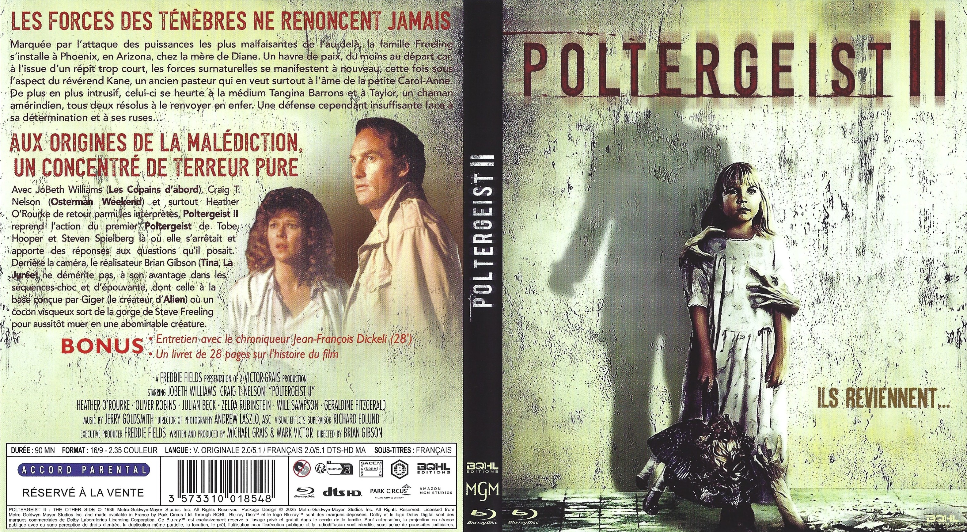 Jaquette DVD Poltergeist II (BLU-RAY)
