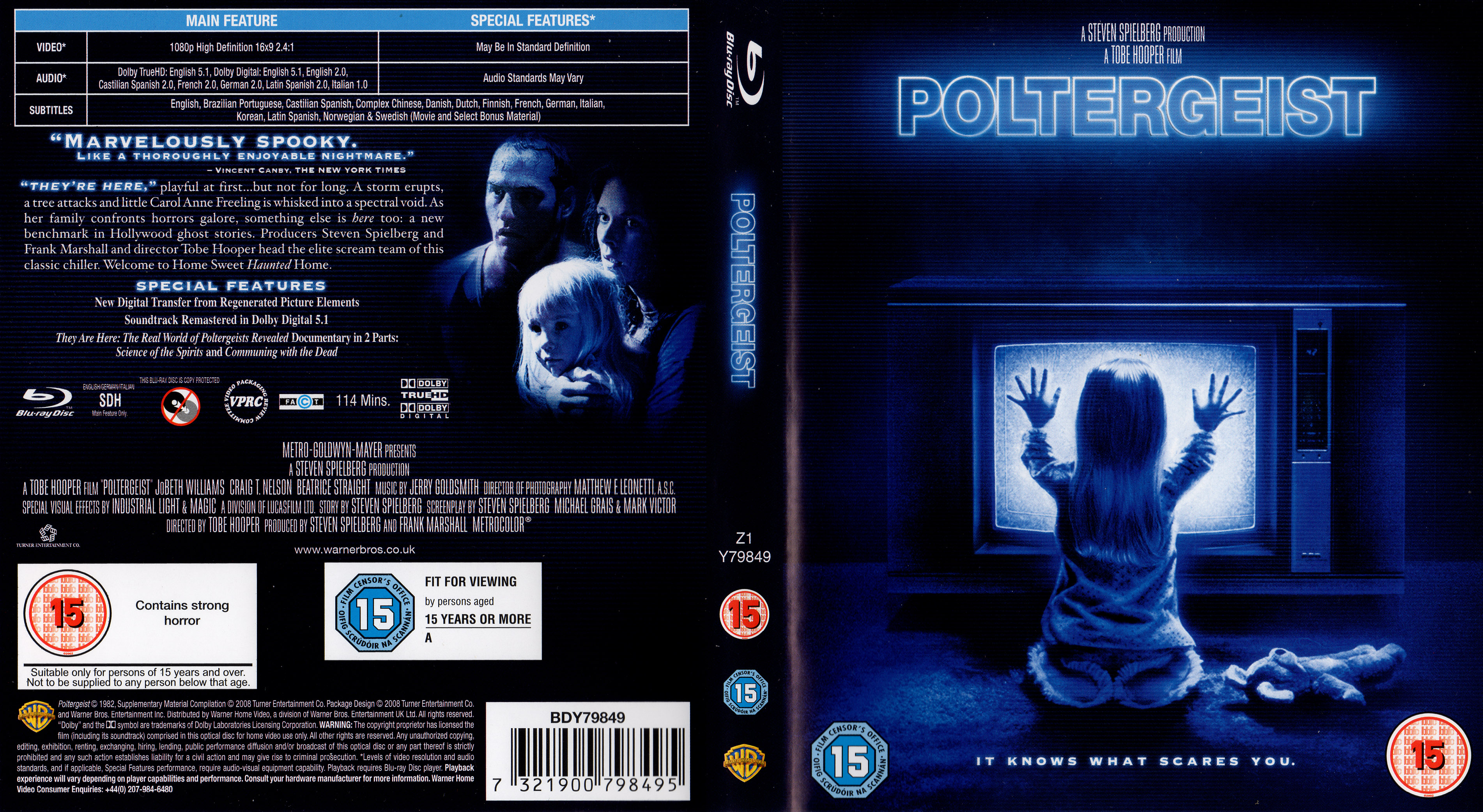 Jaquette DVD Poltergeist (BLU-RAY)