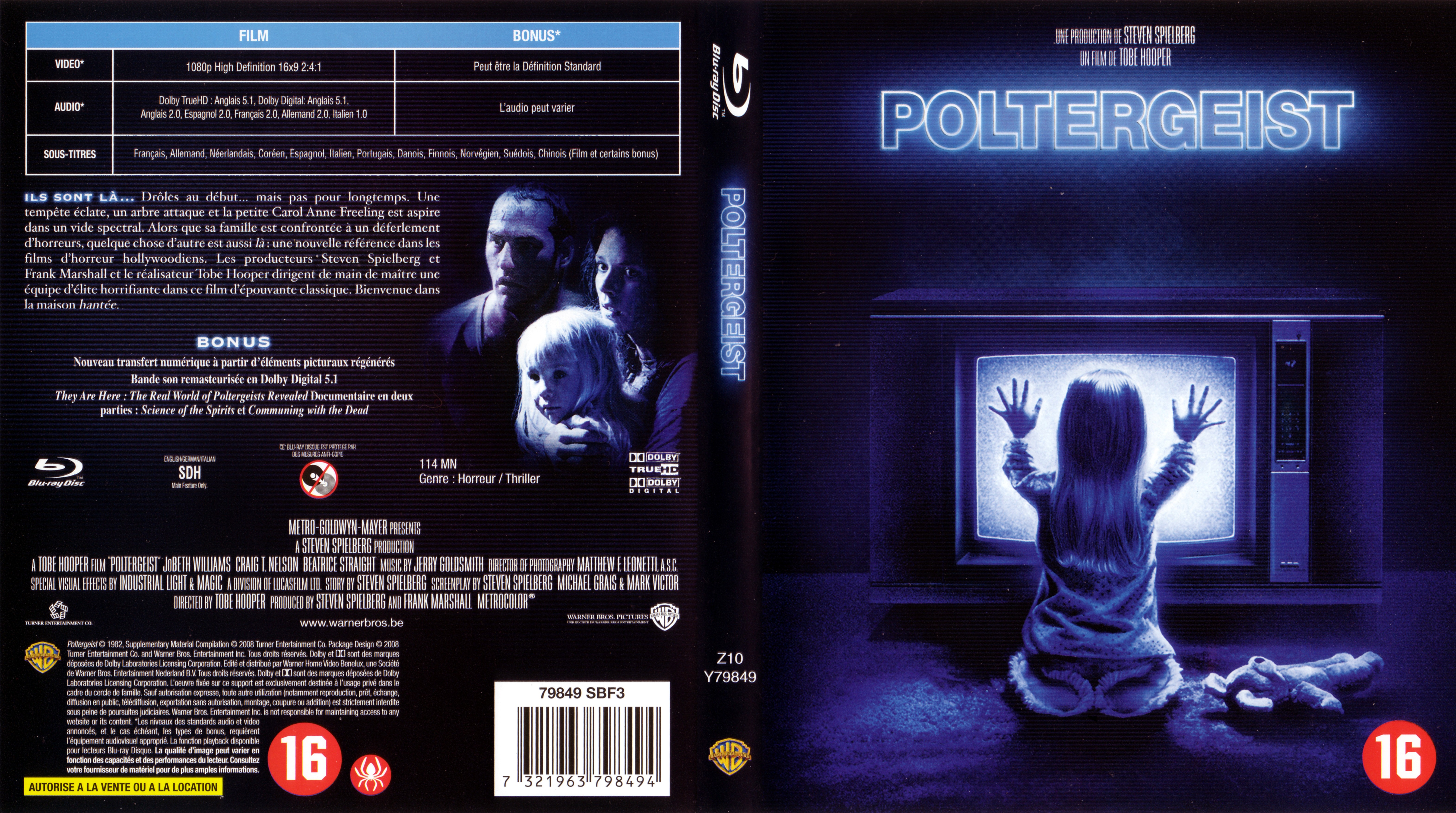 Jaquette DVD Poltergeist (BLU-RAY) v2