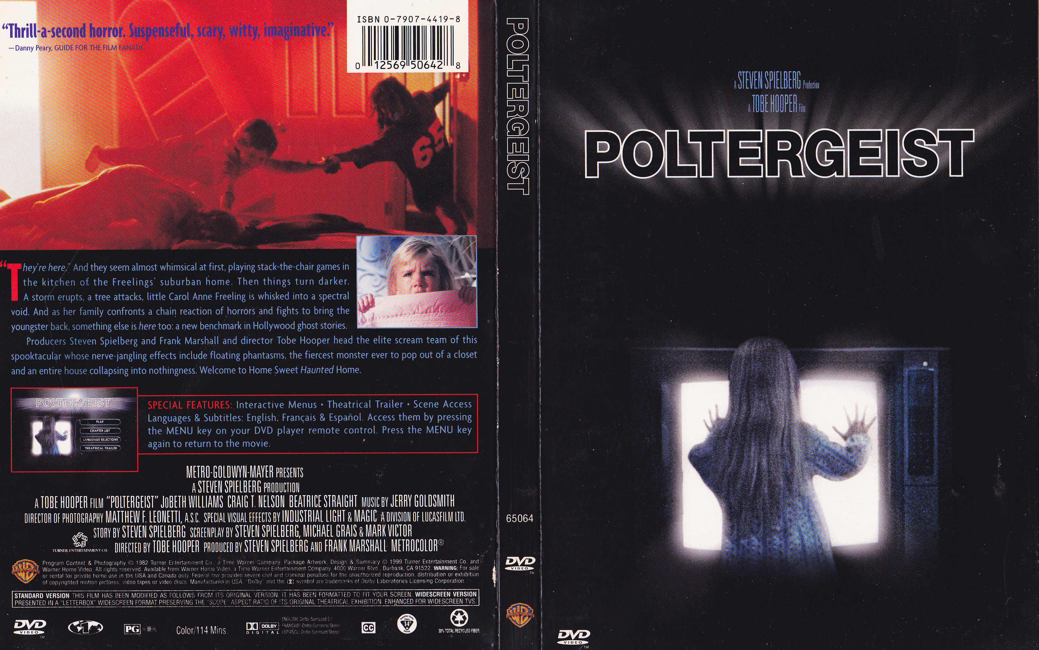 Jaquette DVD Poltergeist (Canadienne)