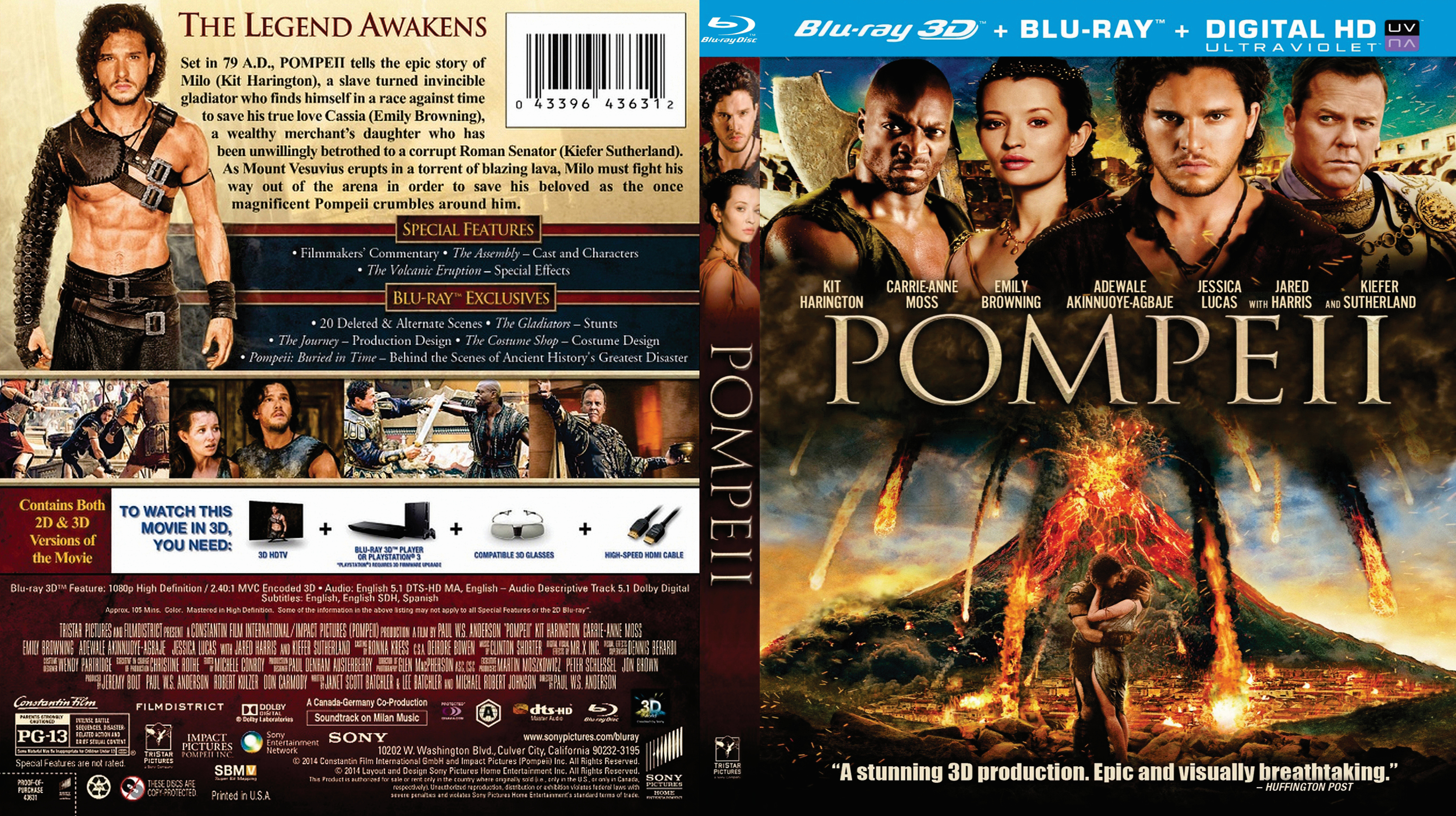 Jaquette DVD Pompeii - Pompi Zone 1 (BLU-RAY)