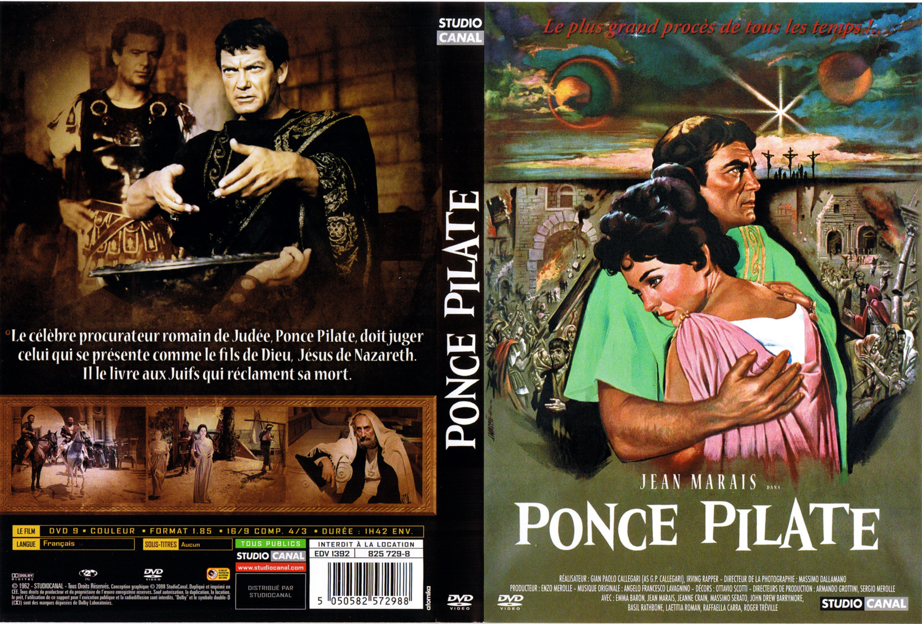 Jaquette DVD Ponce Pilate