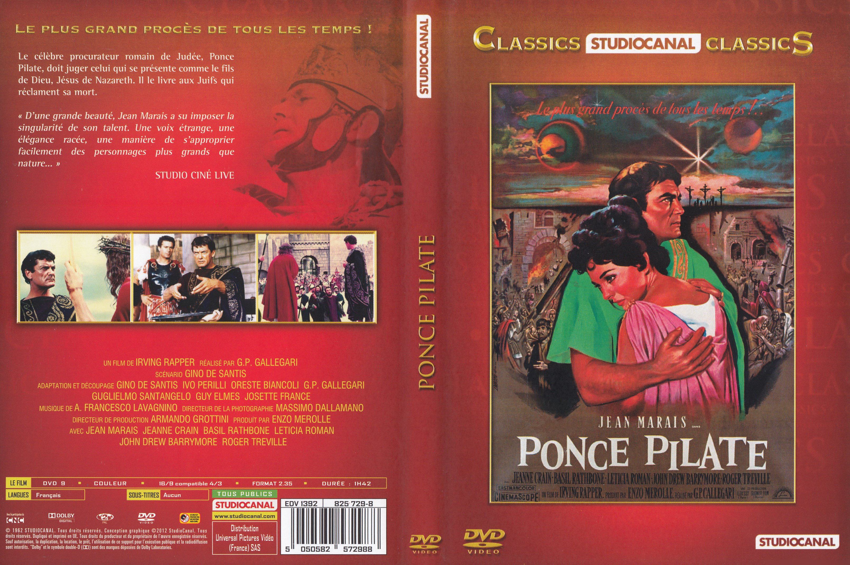 Jaquette DVD Ponce Pilate v2