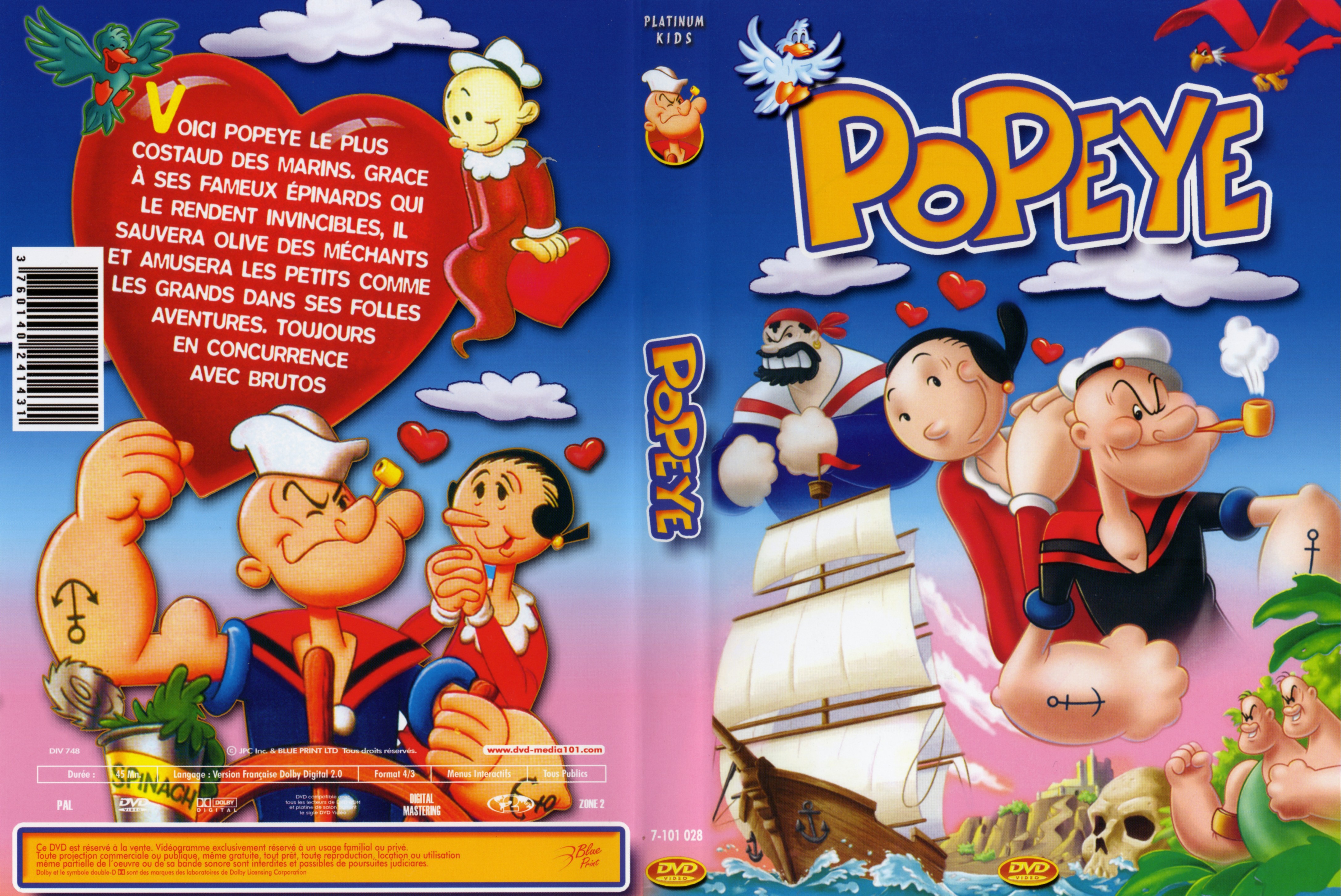 Jaquette DVD Popeye