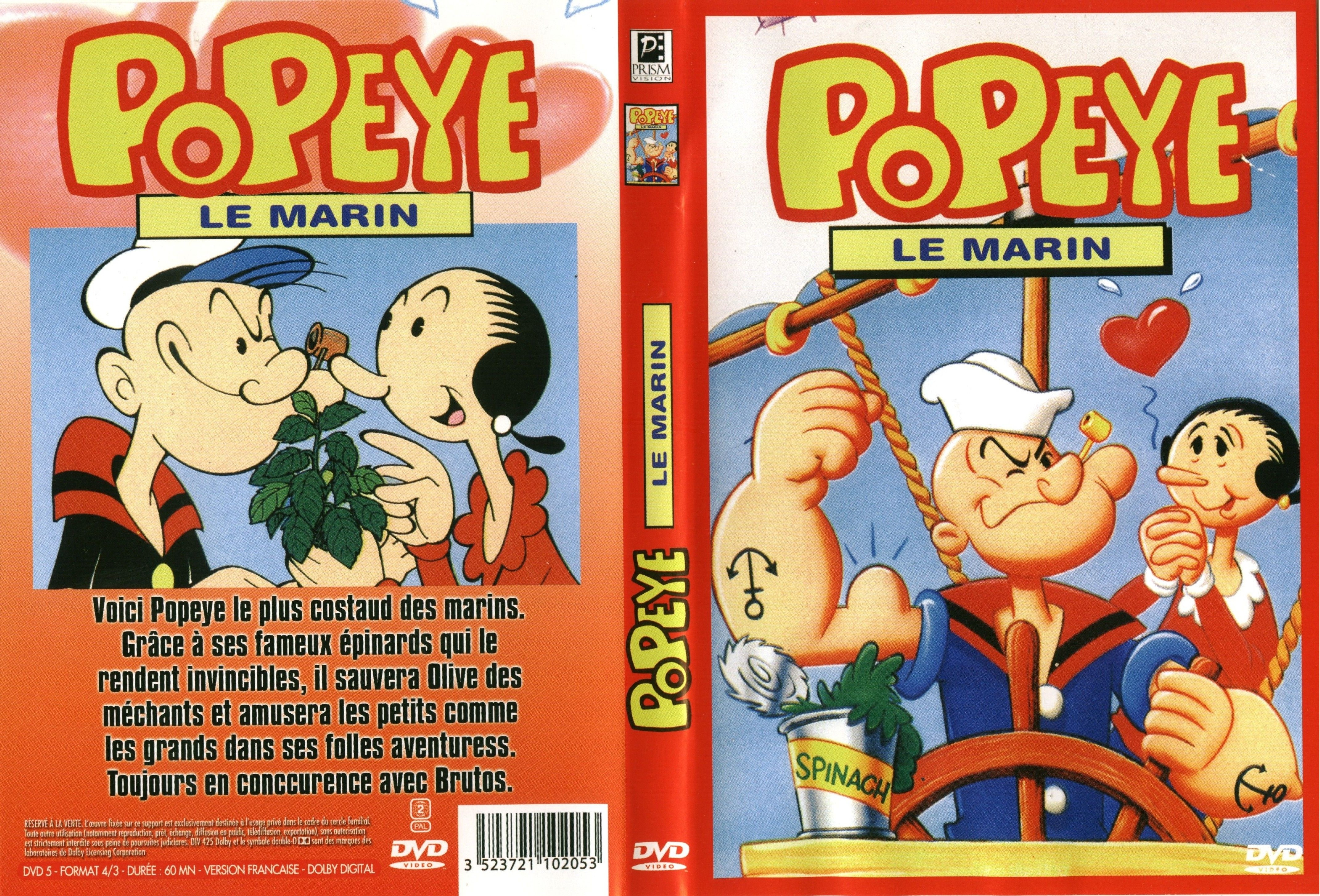 Jaquette DVD Popeye le marin
