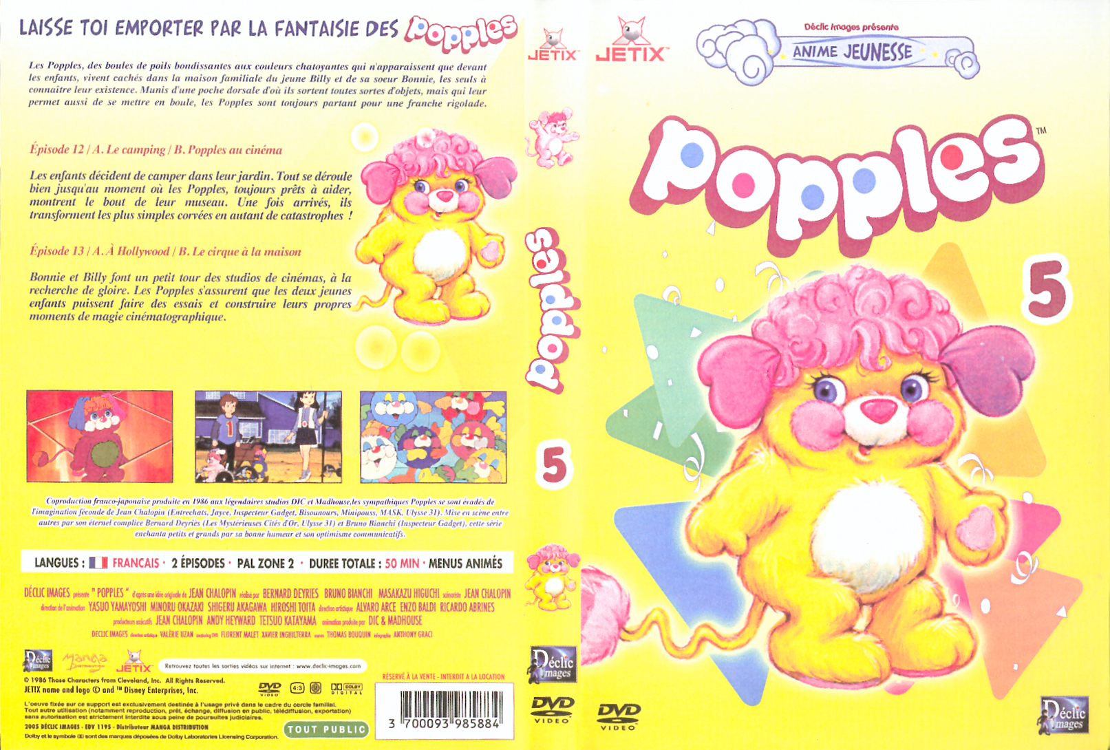 Jaquette DVD Popples vol 5