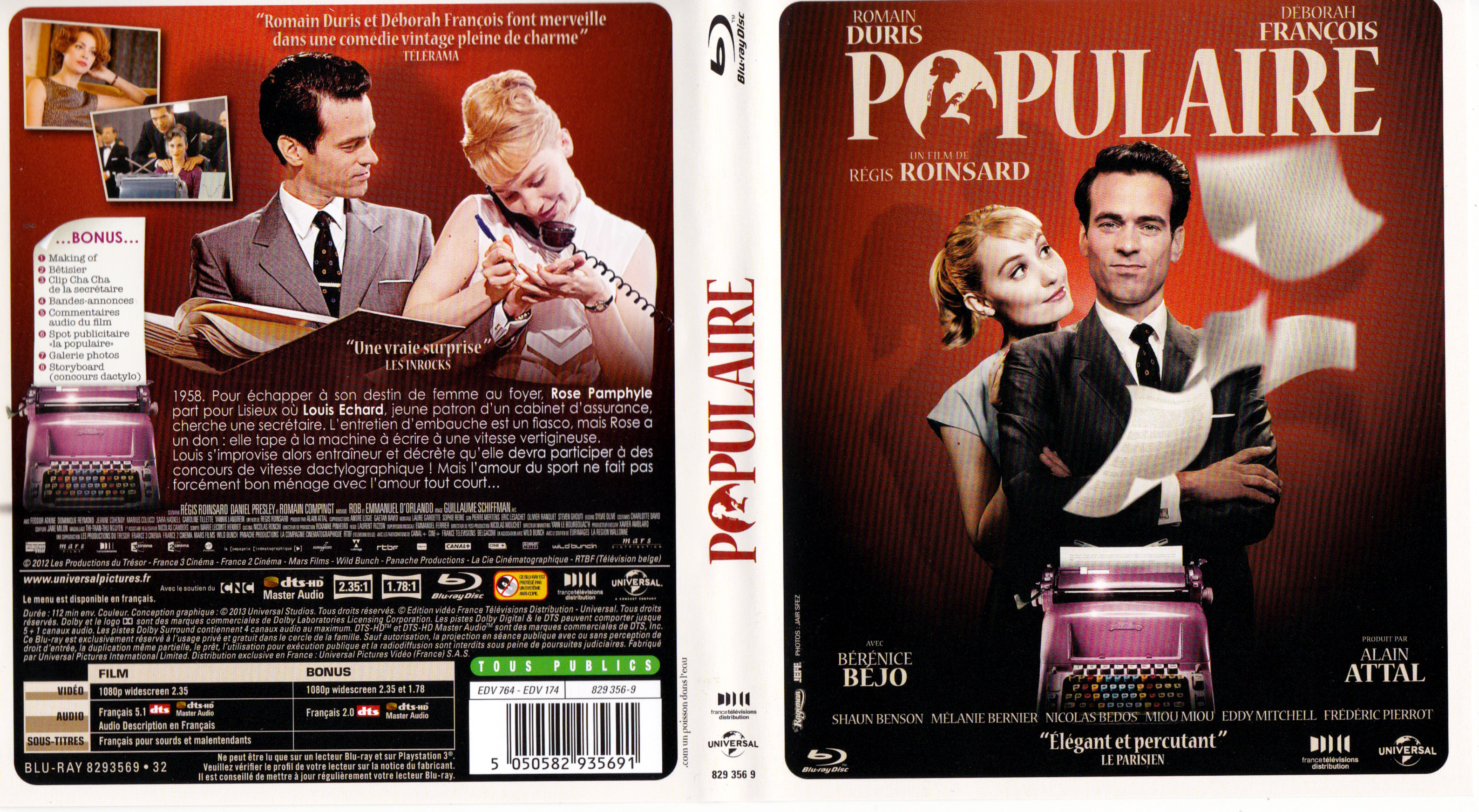 Jaquette DVD Populaire (BLU-RAY)