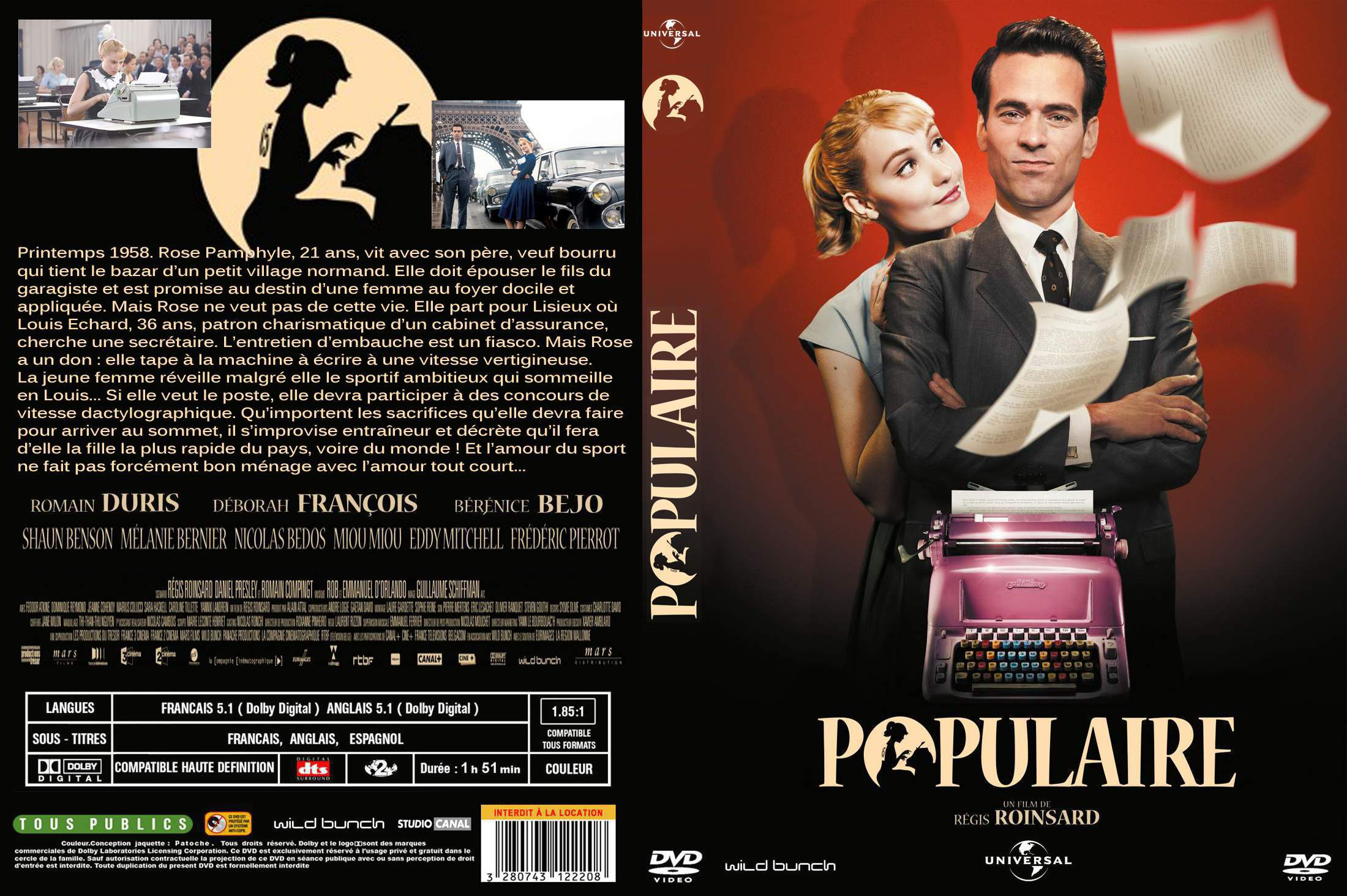 Jaquette DVD Populaire custom