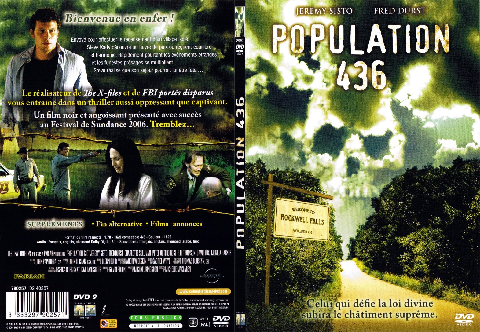Jaquette DVD Population 436 - SLIM