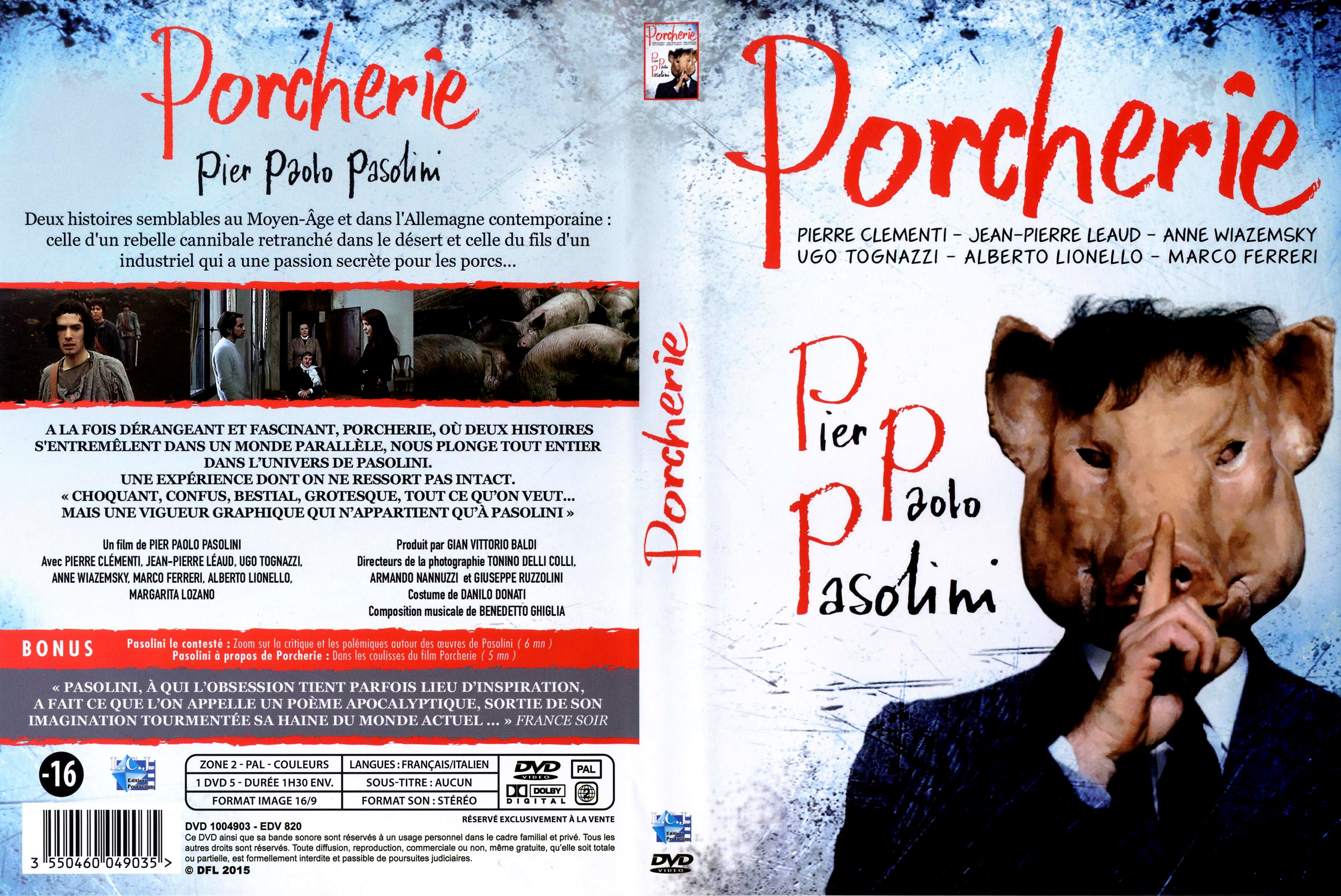 Jaquette DVD Porcherie