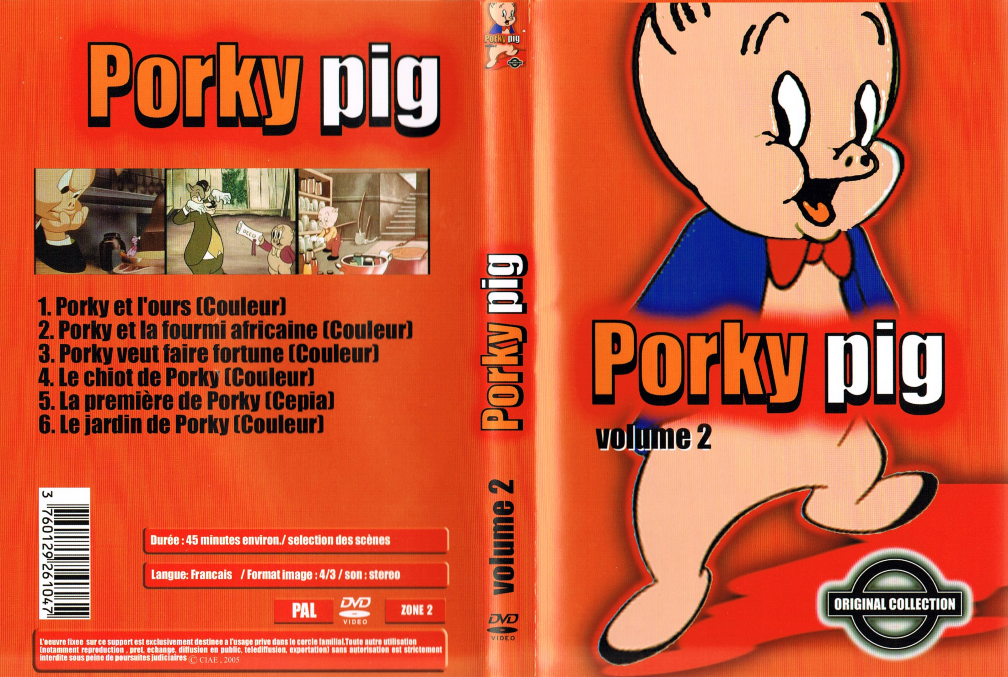 Jaquette DVD Porky Pig vol 2