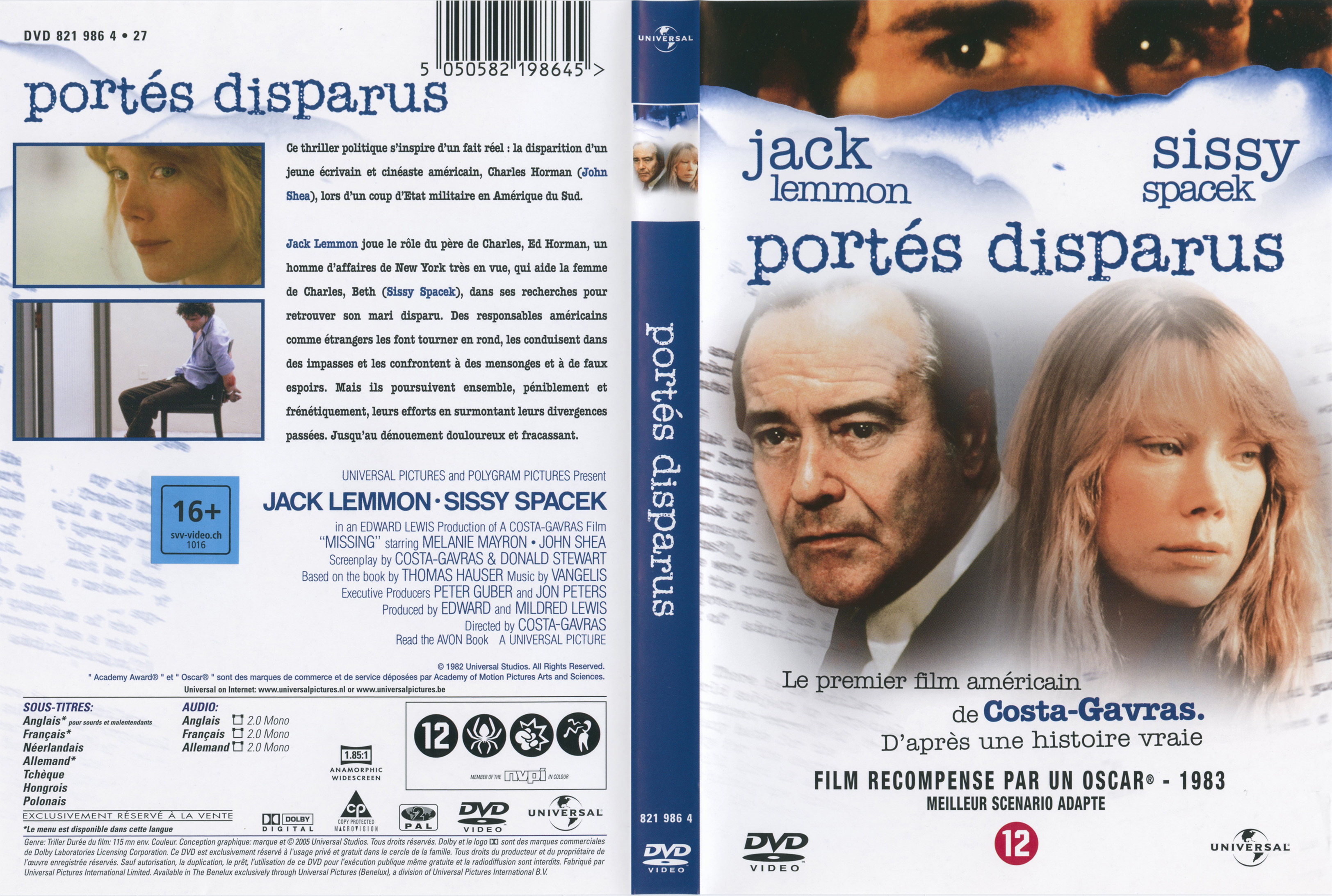 Jaquette DVD Ports disparus (1982)