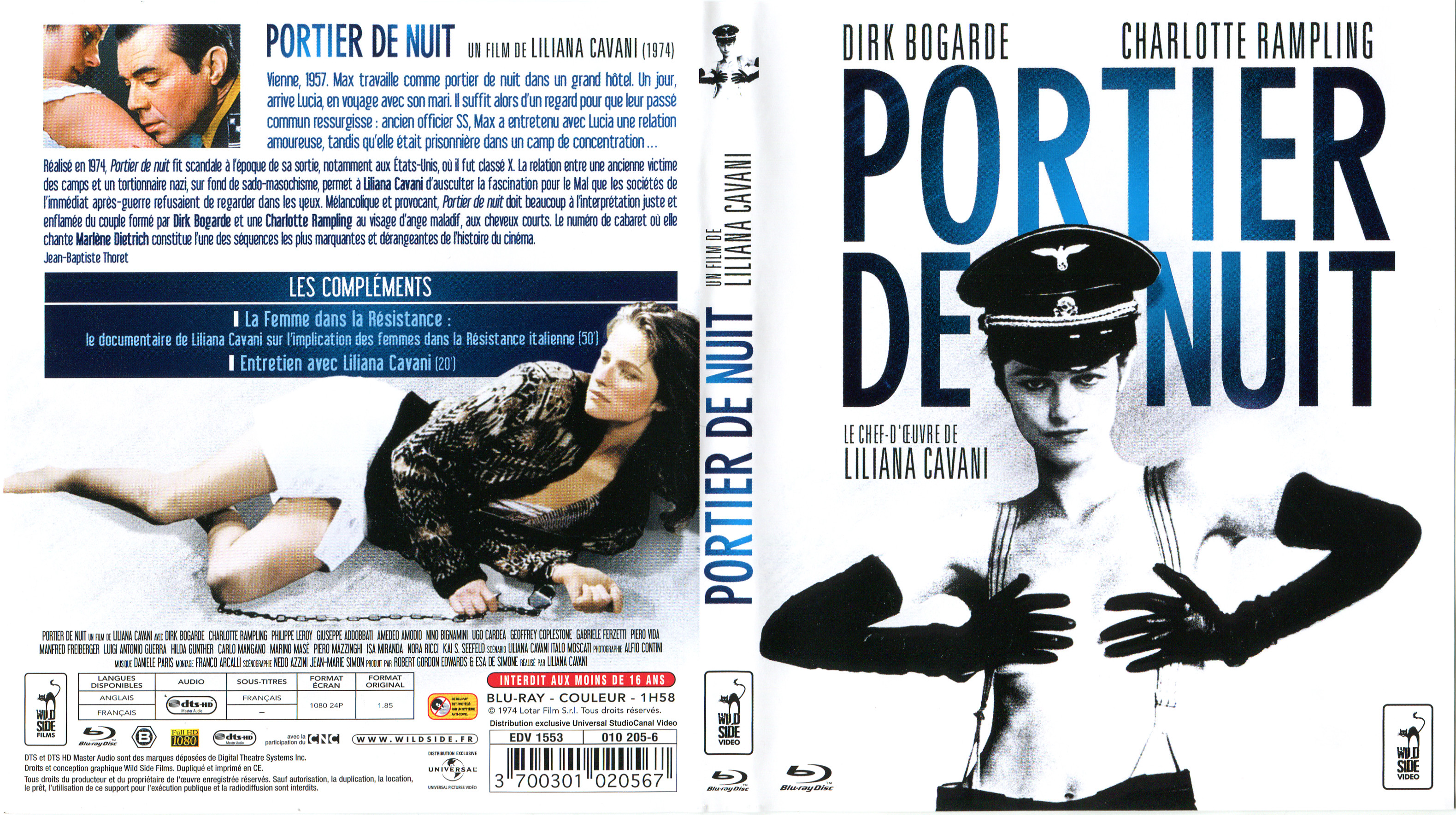 Jaquette DVD Portier de nuit (BLU-RAY)