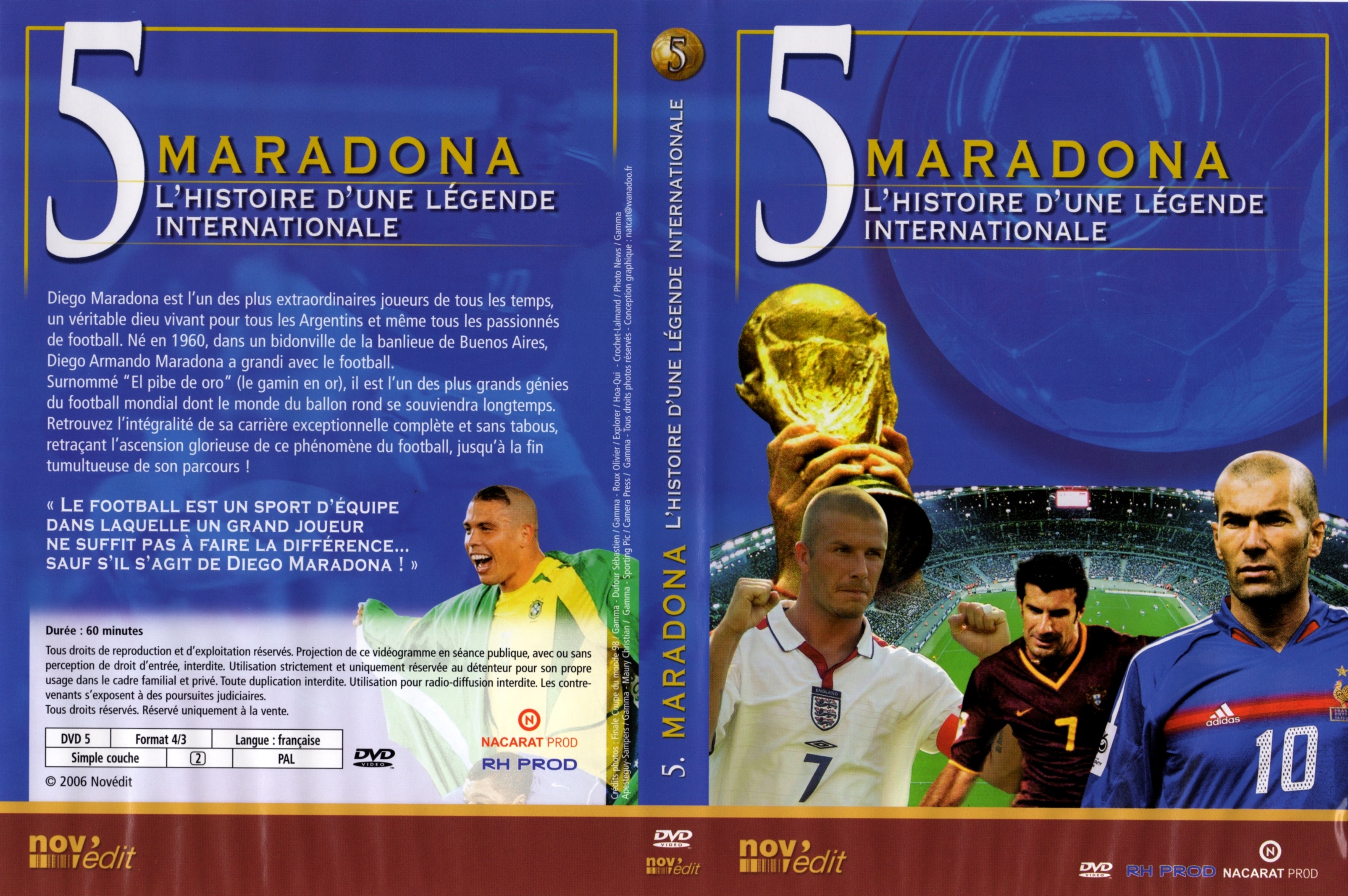 Jaquette DVD Portraits de lgende DVD 5 Maradonna
