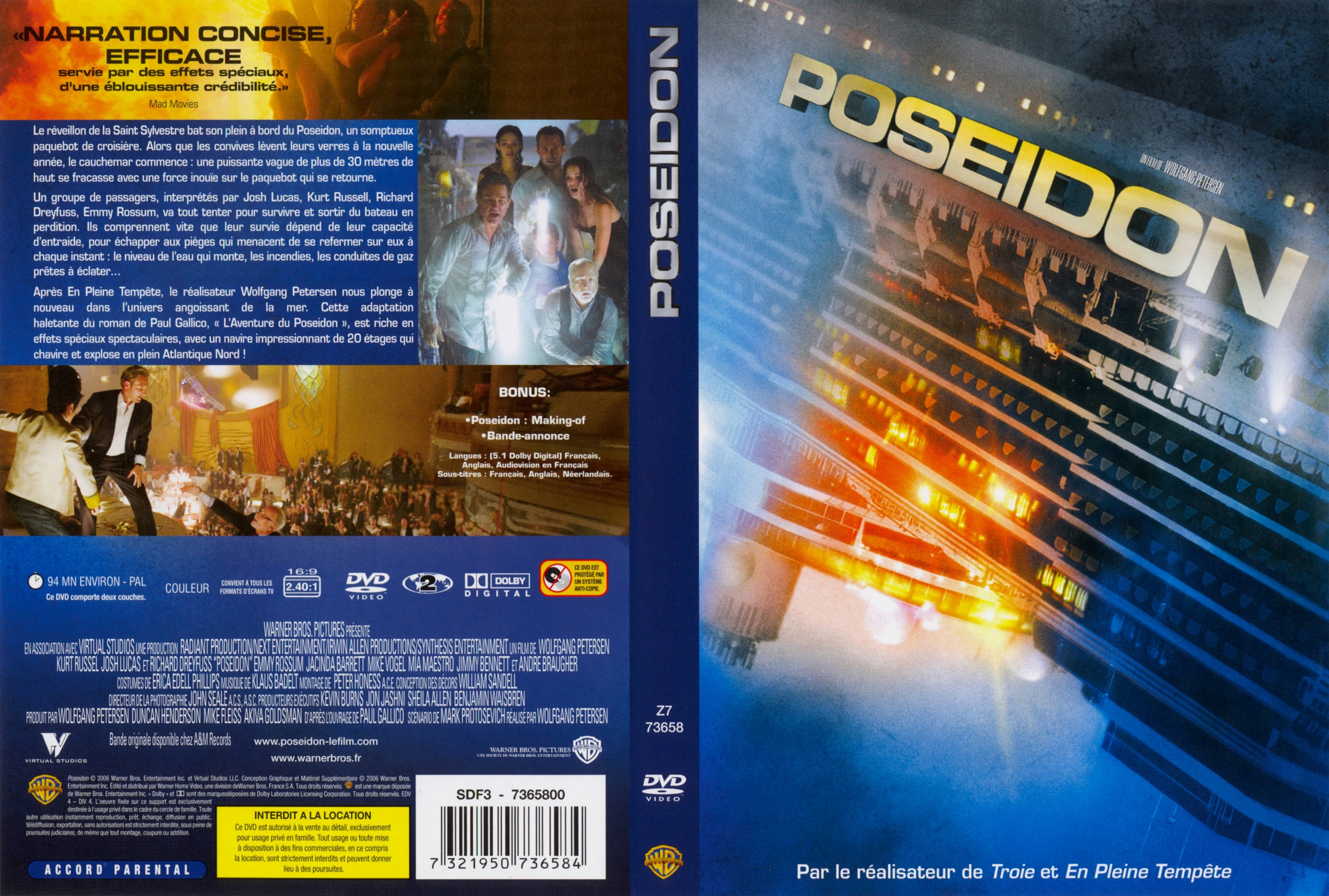 Jaquette DVD Poseidon