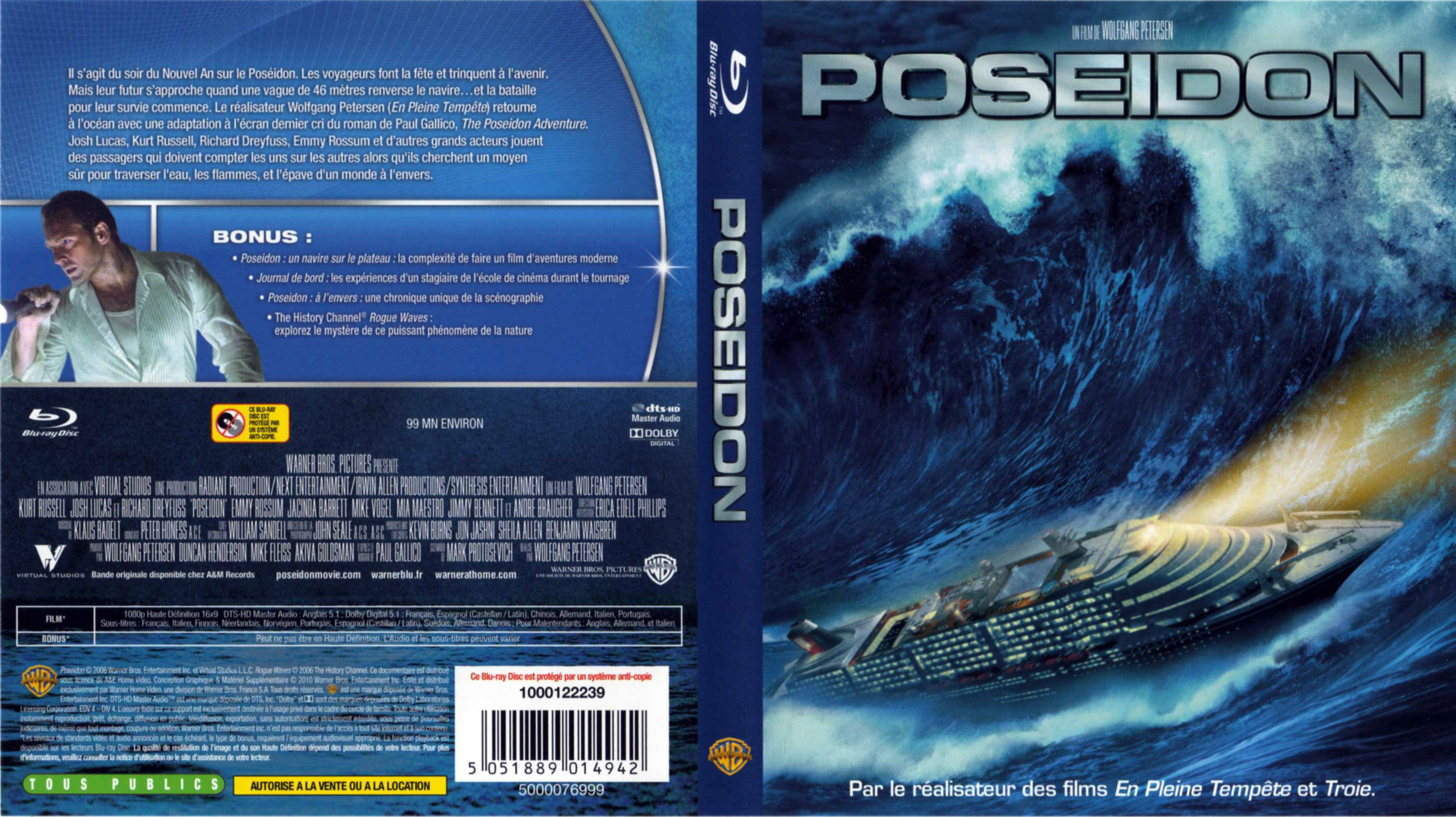 Jaquette DVD Poseidon (BLU-RAY)
