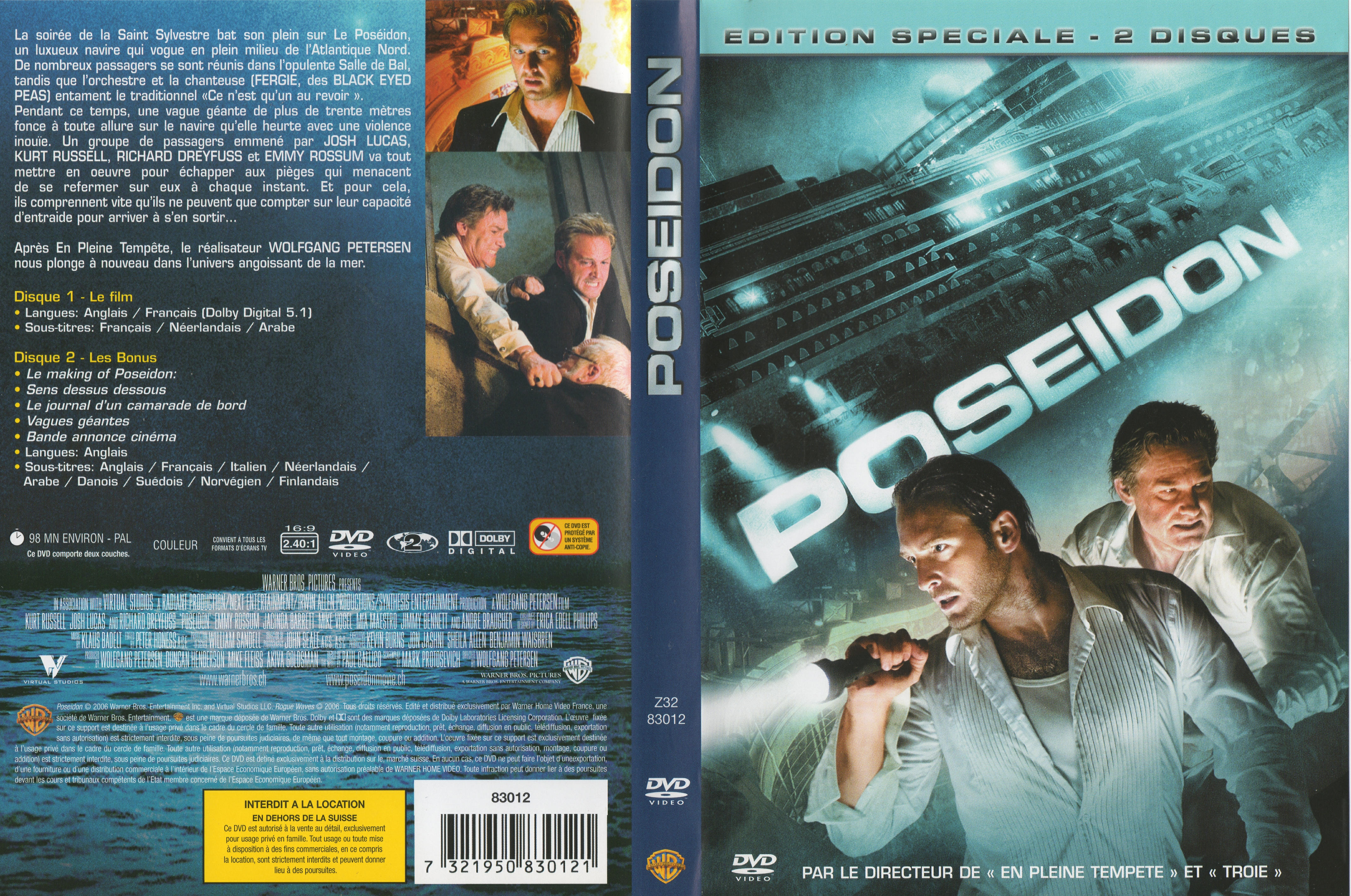Jaquette DVD Poseidon (Canadienne)
