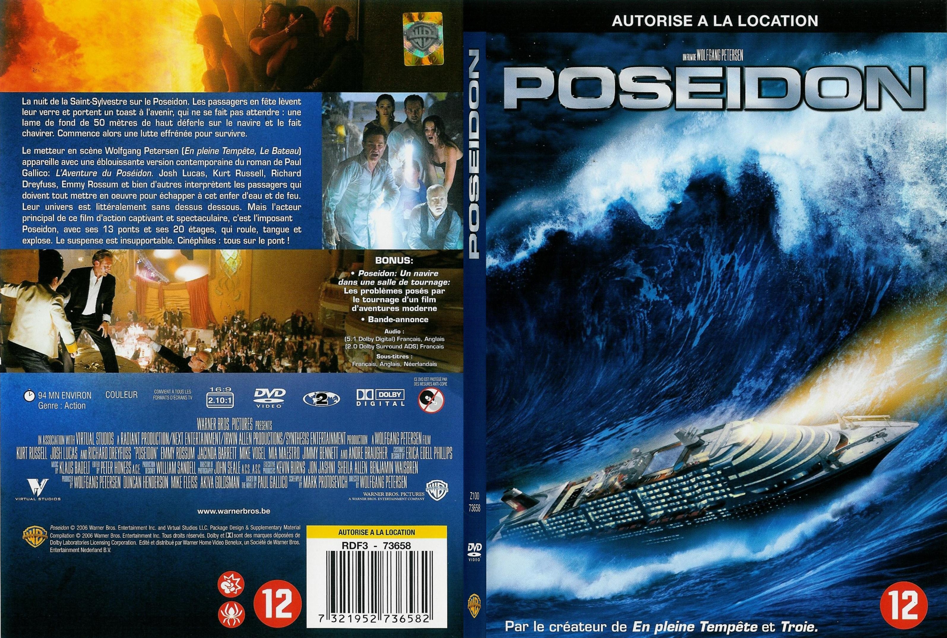 Jaquette DVD Poseidon - SLIM