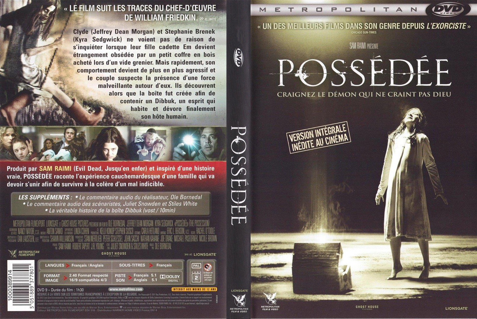 Jaquette DVD Possede (2012) custom v3