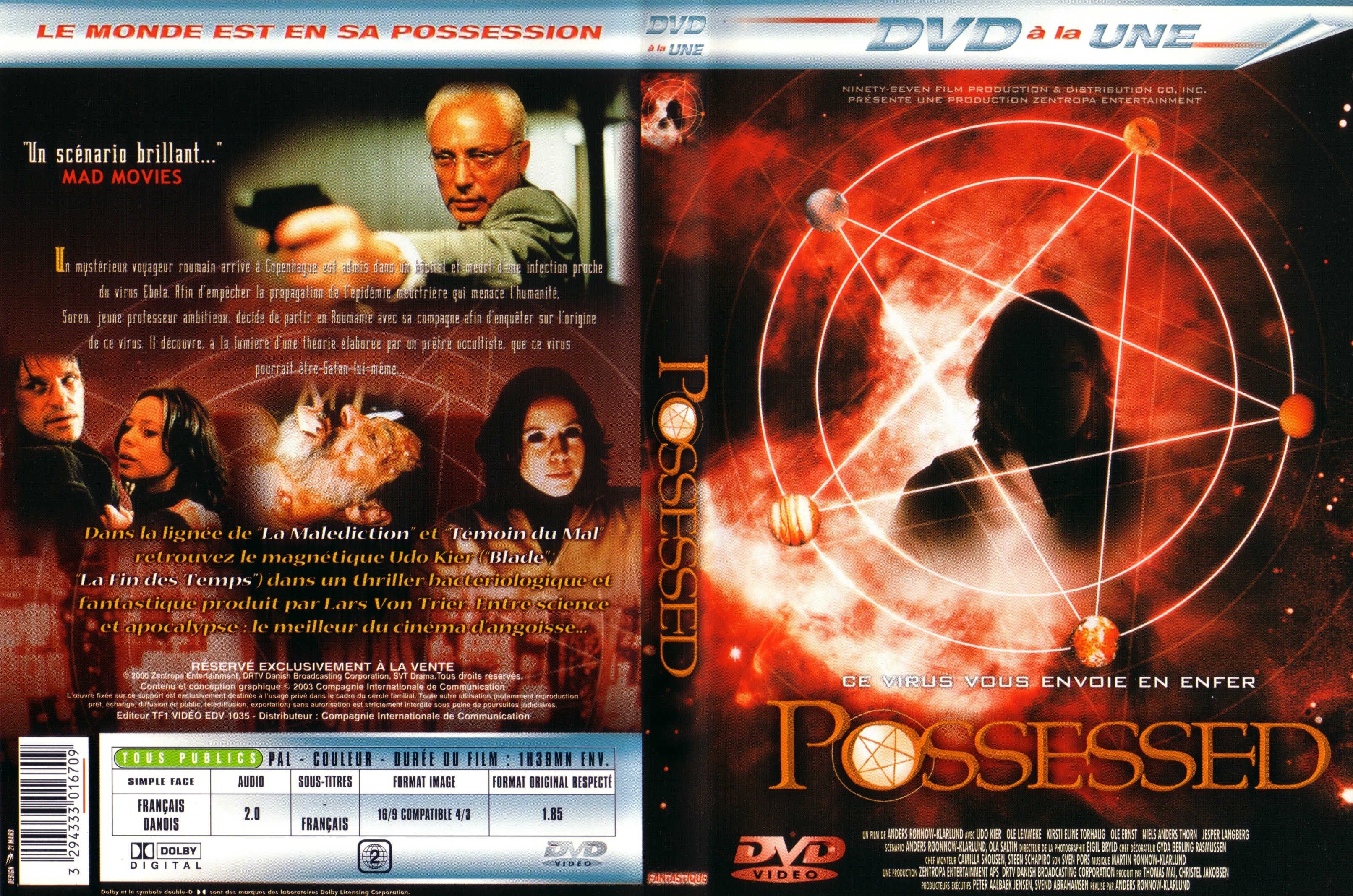 Jaquette DVD Possessed