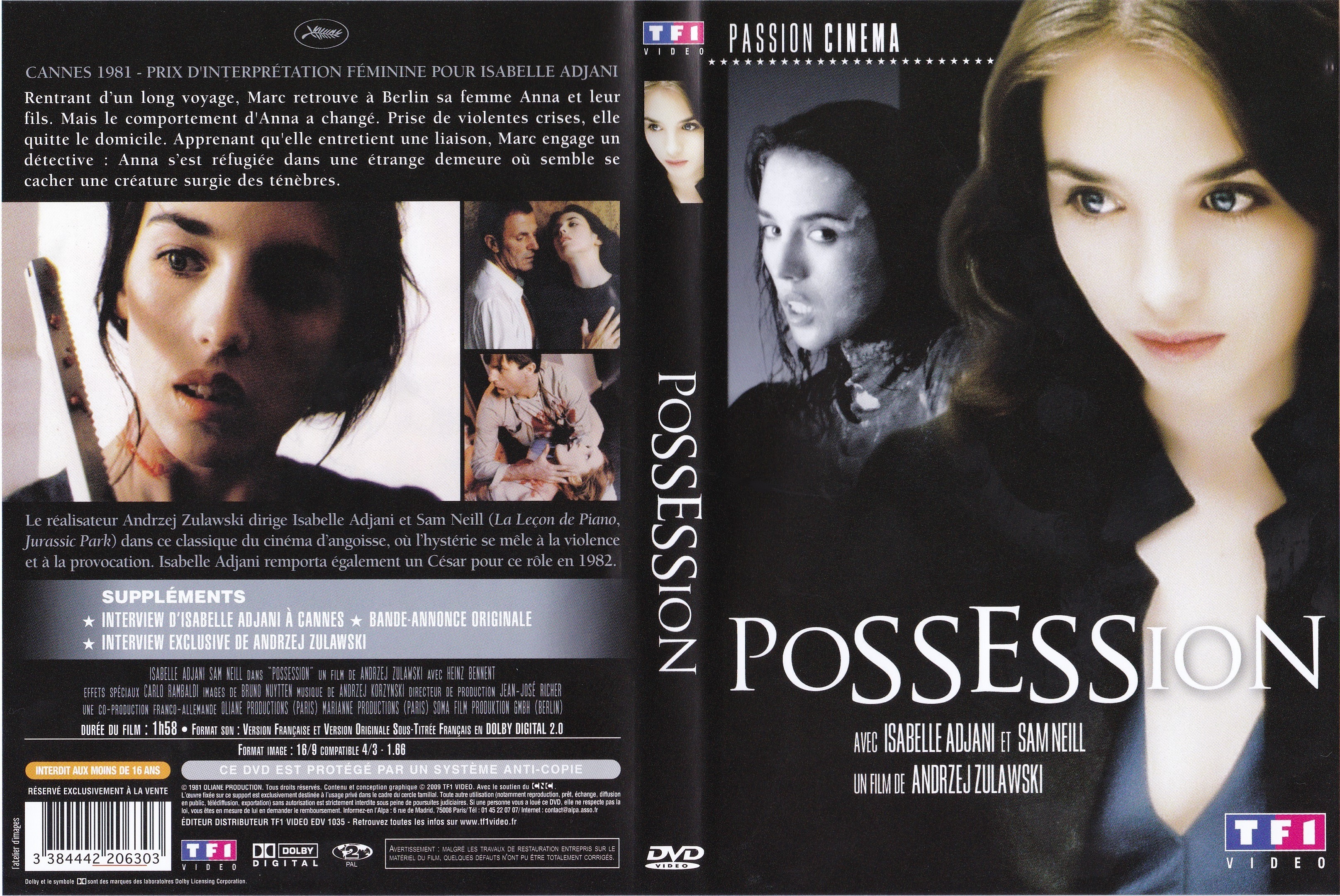 Jaquette DVD Possession (1981)