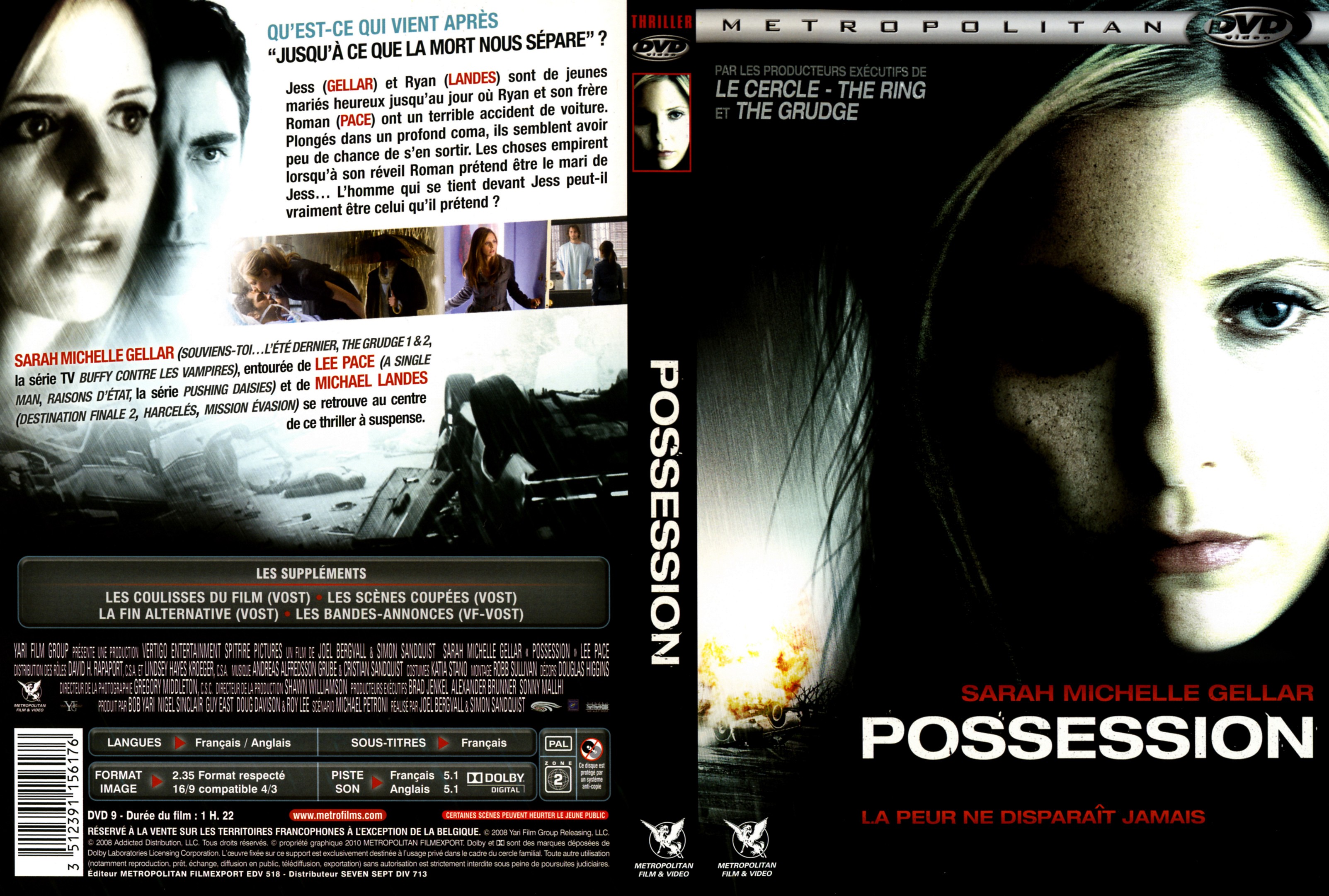 Jaquette DVD Possession (2010)