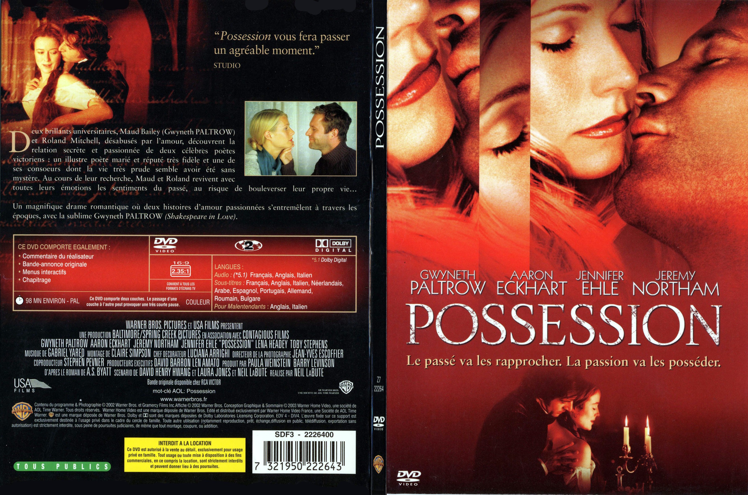 Jaquette DVD Possession - SLIM