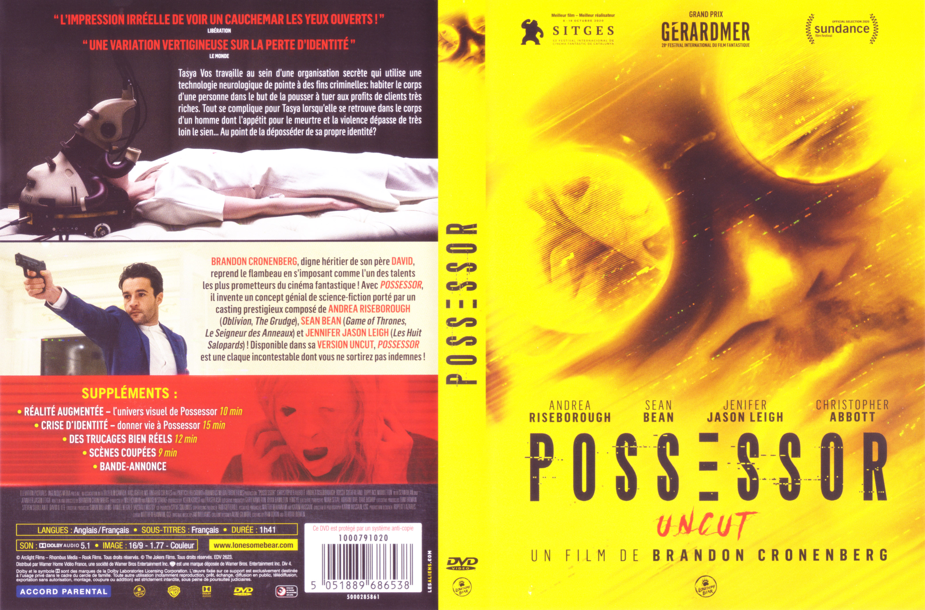 Jaquette DVD Possessor (Uncut)