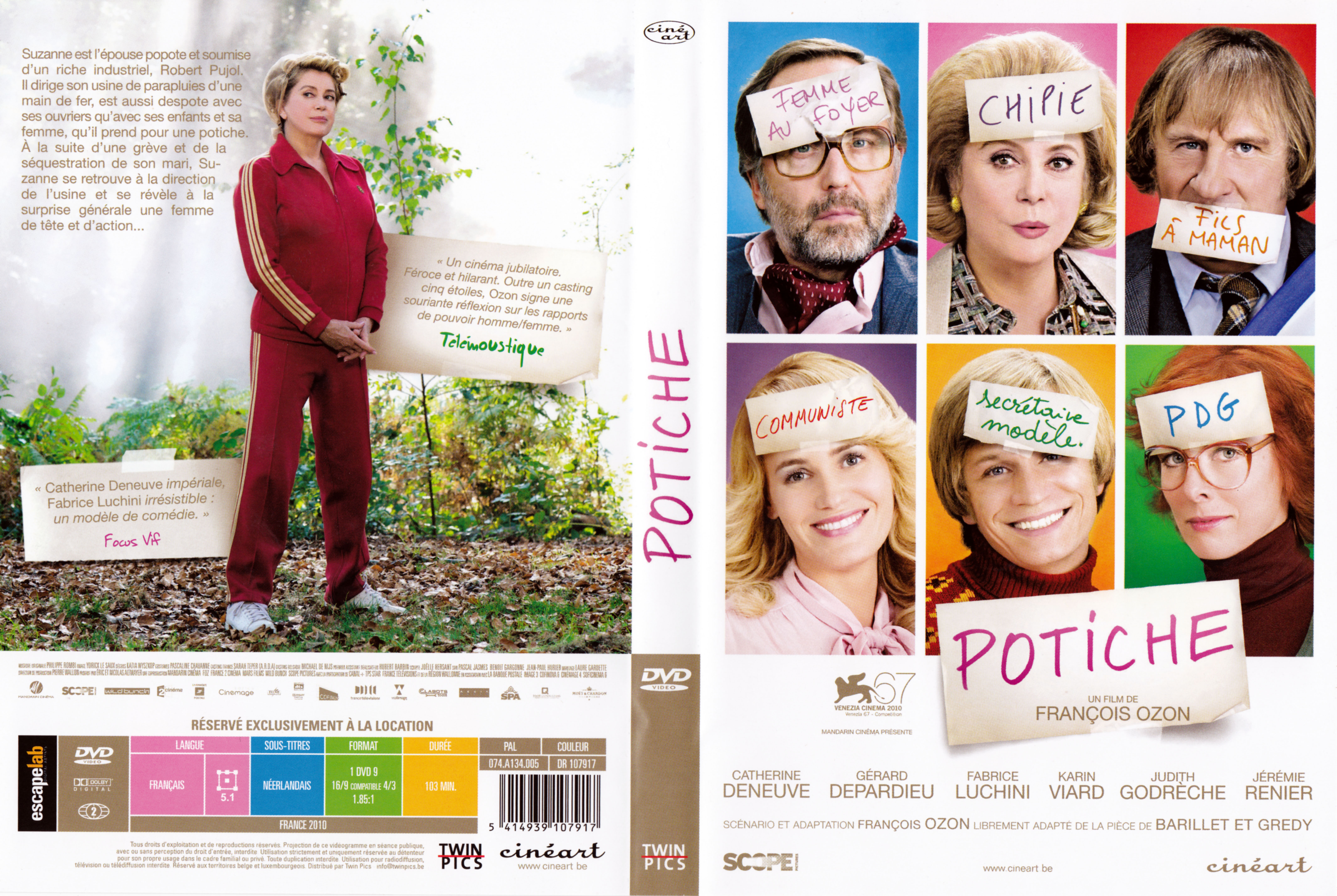 Jaquette DVD Potiche