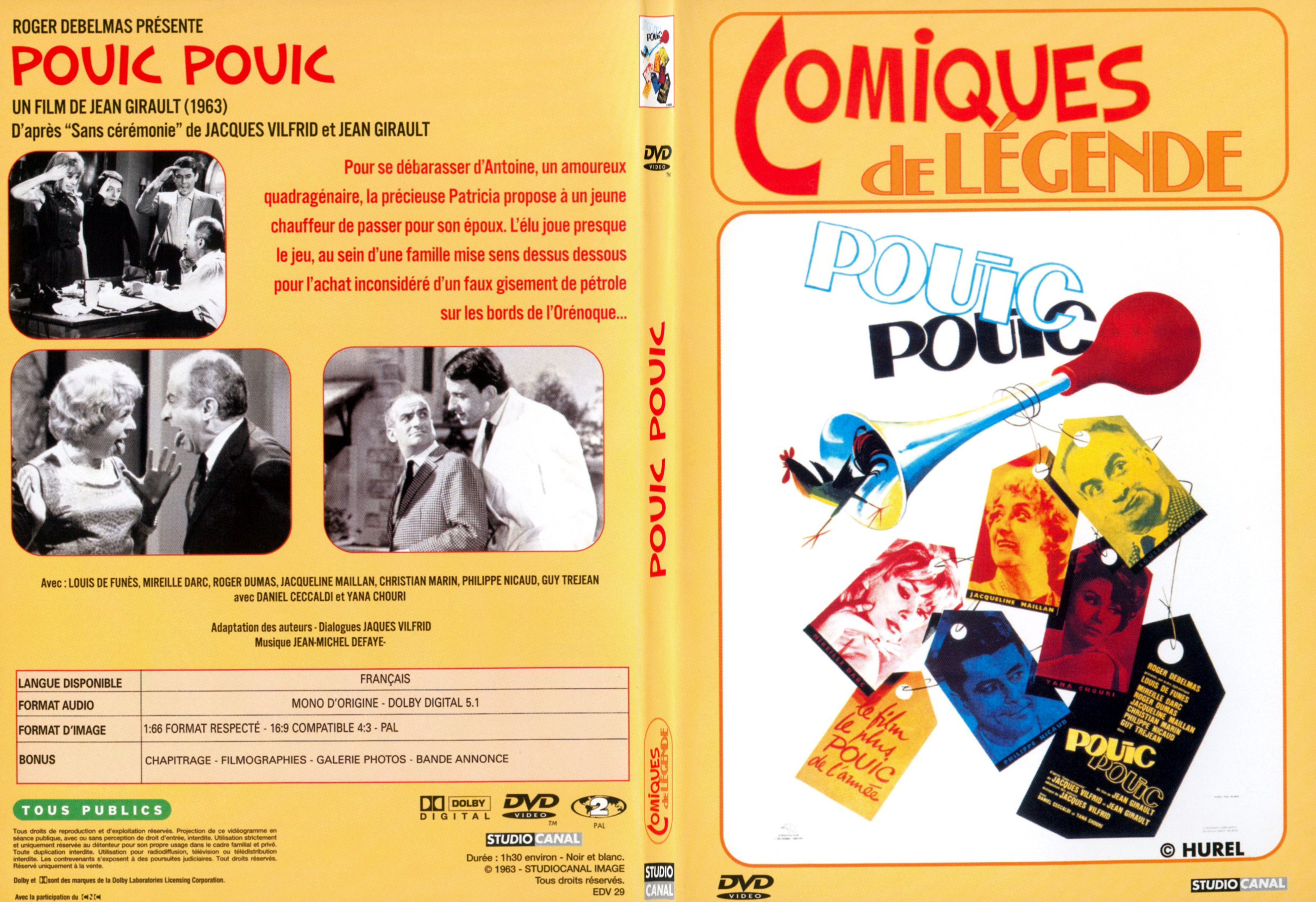 Jaquette DVD Pouic Pouic - SLIM