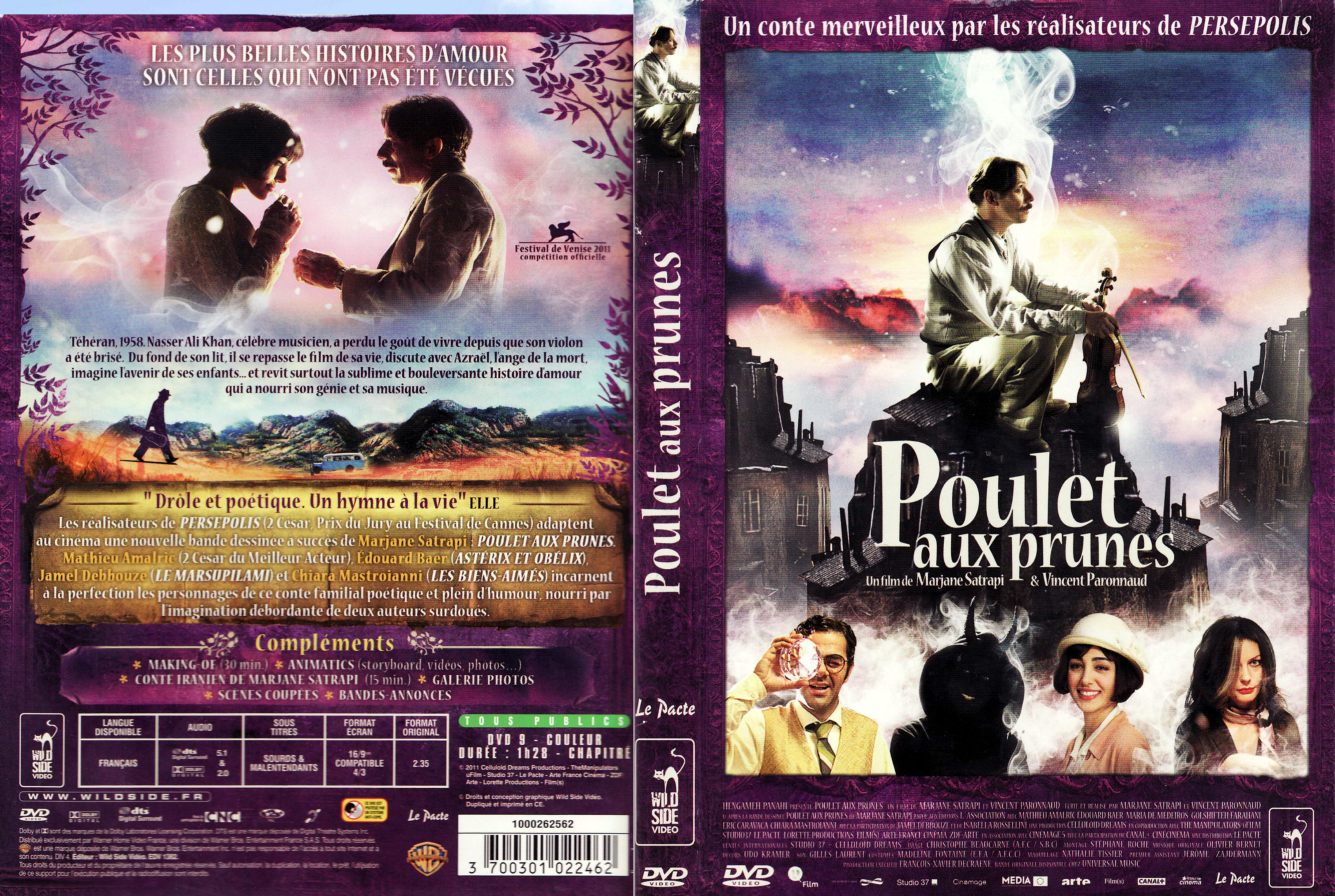 Jaquette DVD Poulet aux prunes