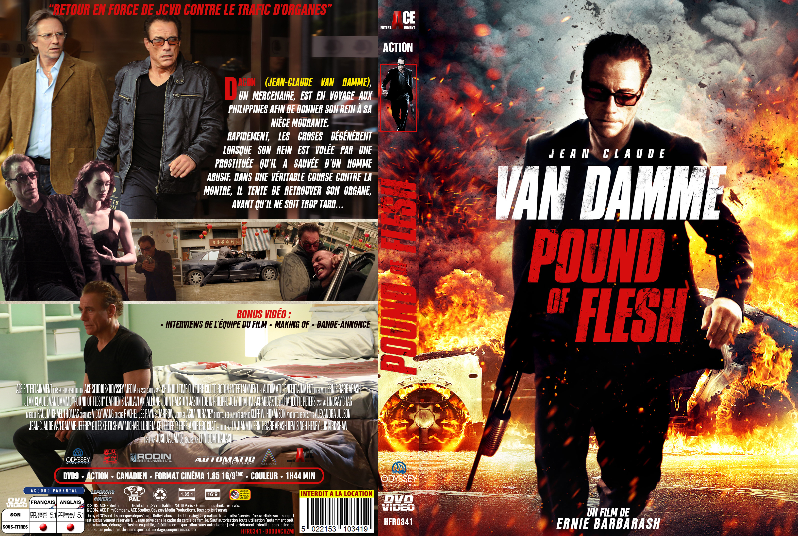 Jaquette DVD Pound of Flesh custom