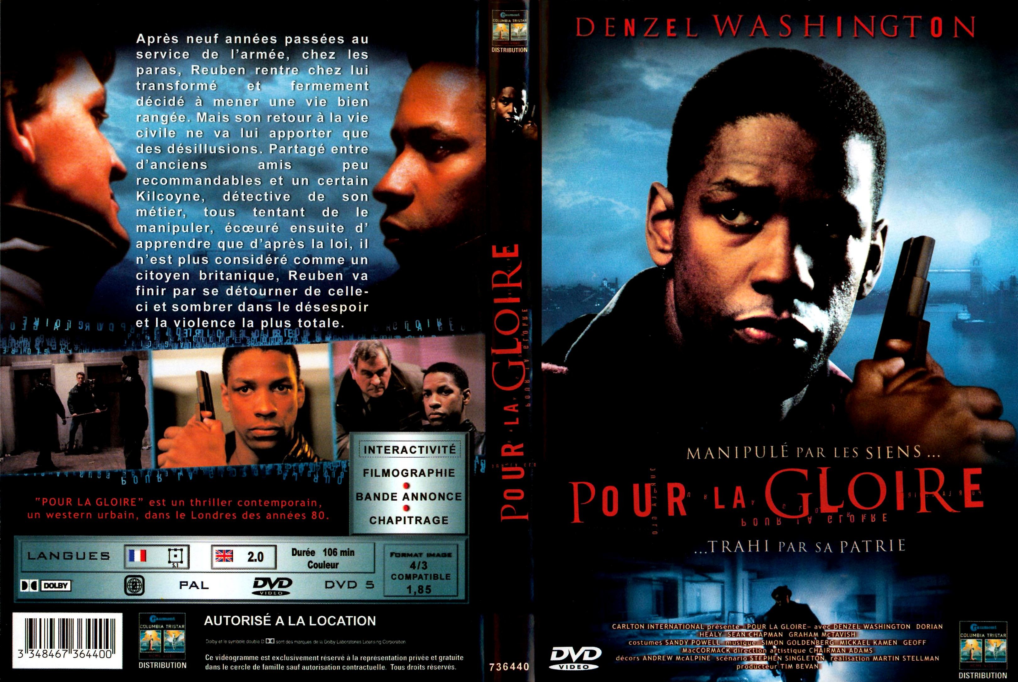 Jaquette DVD Pour la gloire