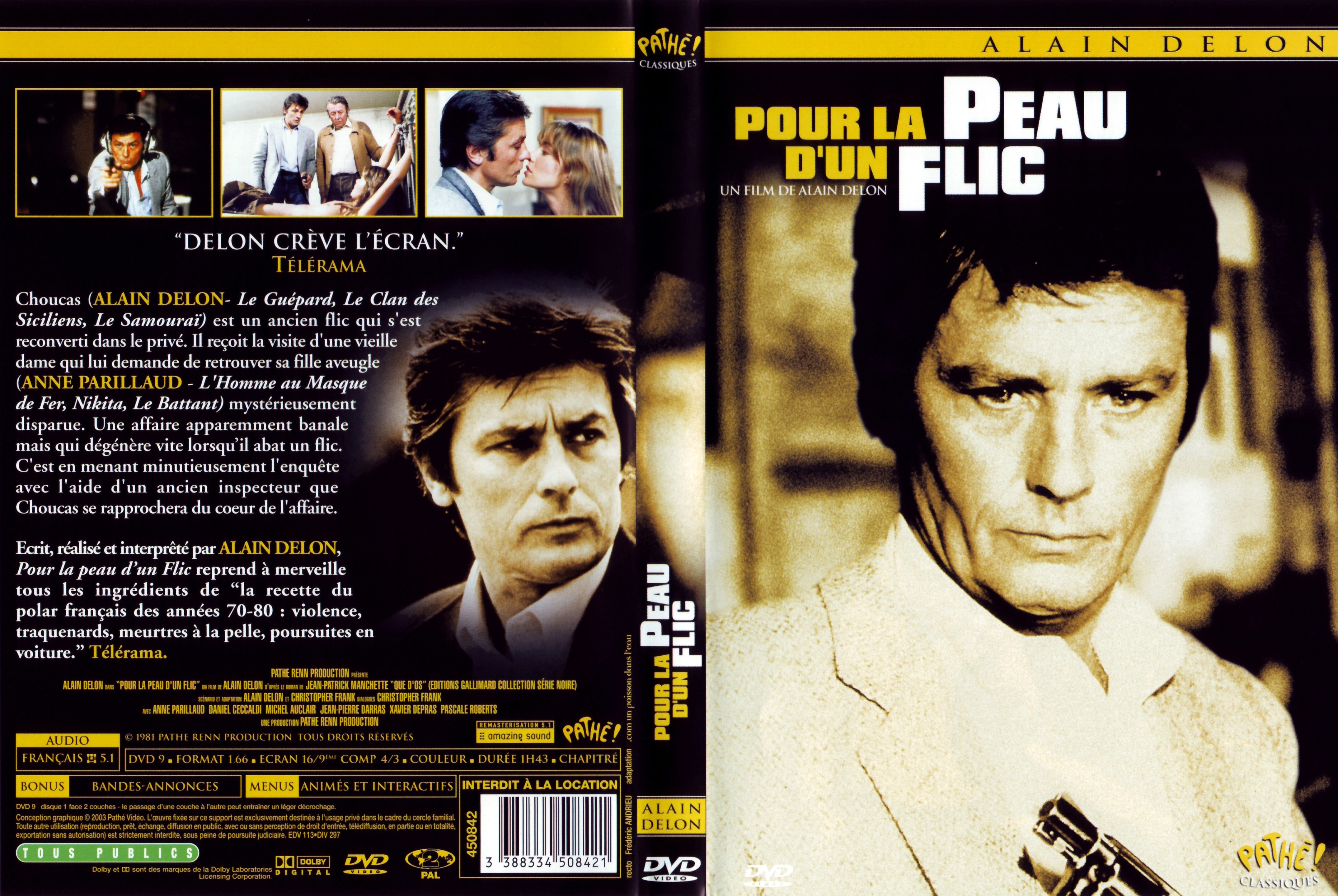 Jaquette DVD Pour la peau d