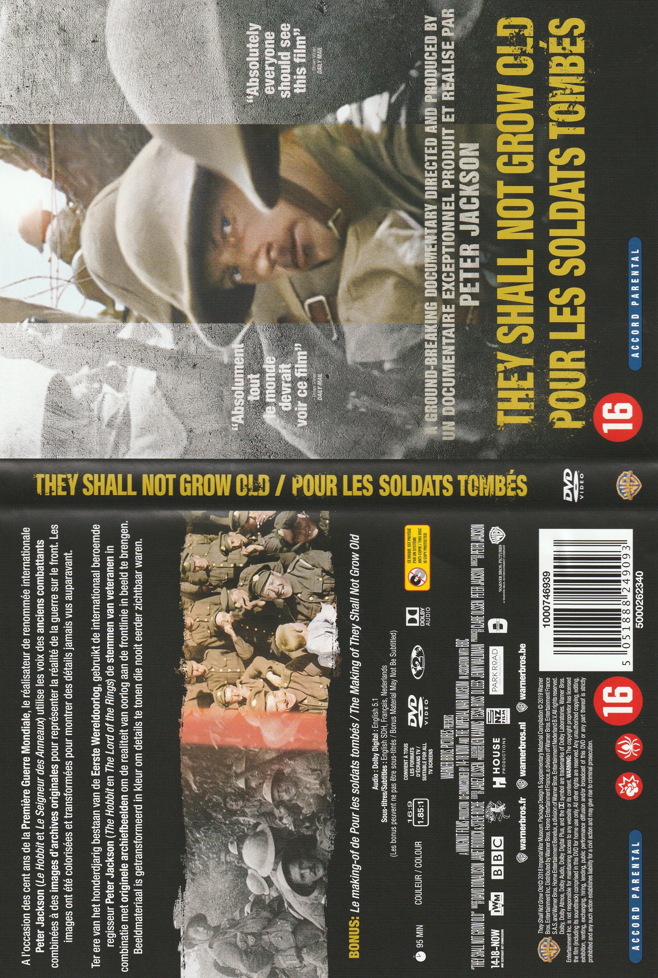 Jaquette DVD Pour les soldats tombes