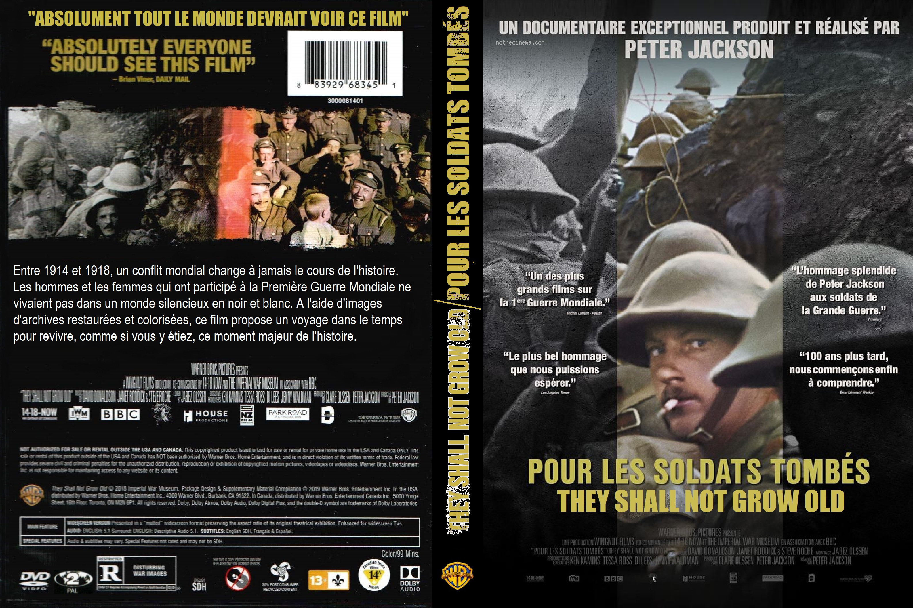 Jaquette DVD Pour les soldats tombs custom