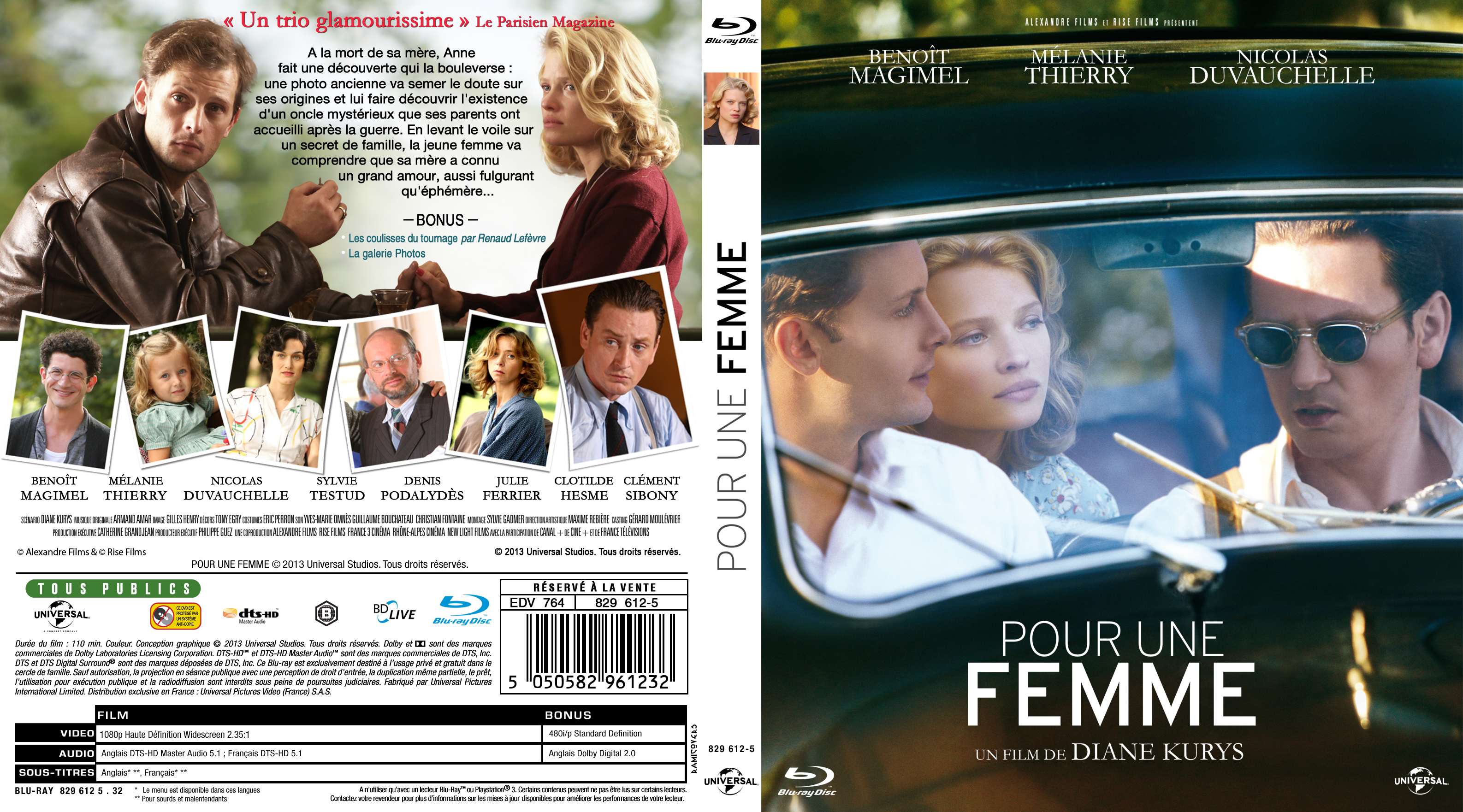 Jaquette DVD Pour une femme custom (BLU-RAY)