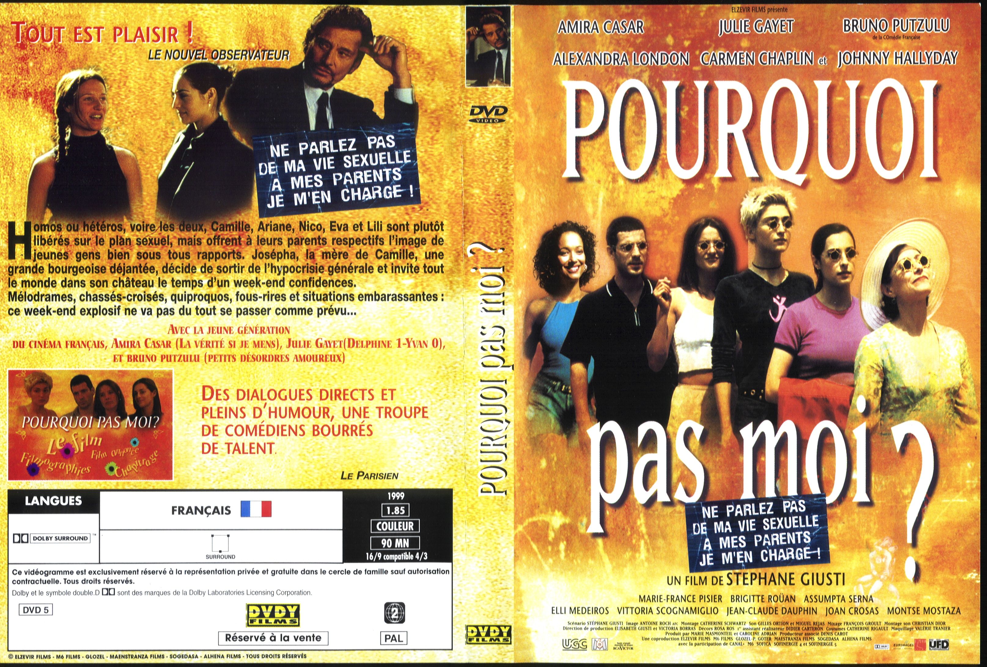 Jaquette DVD Pourquoi pas moi