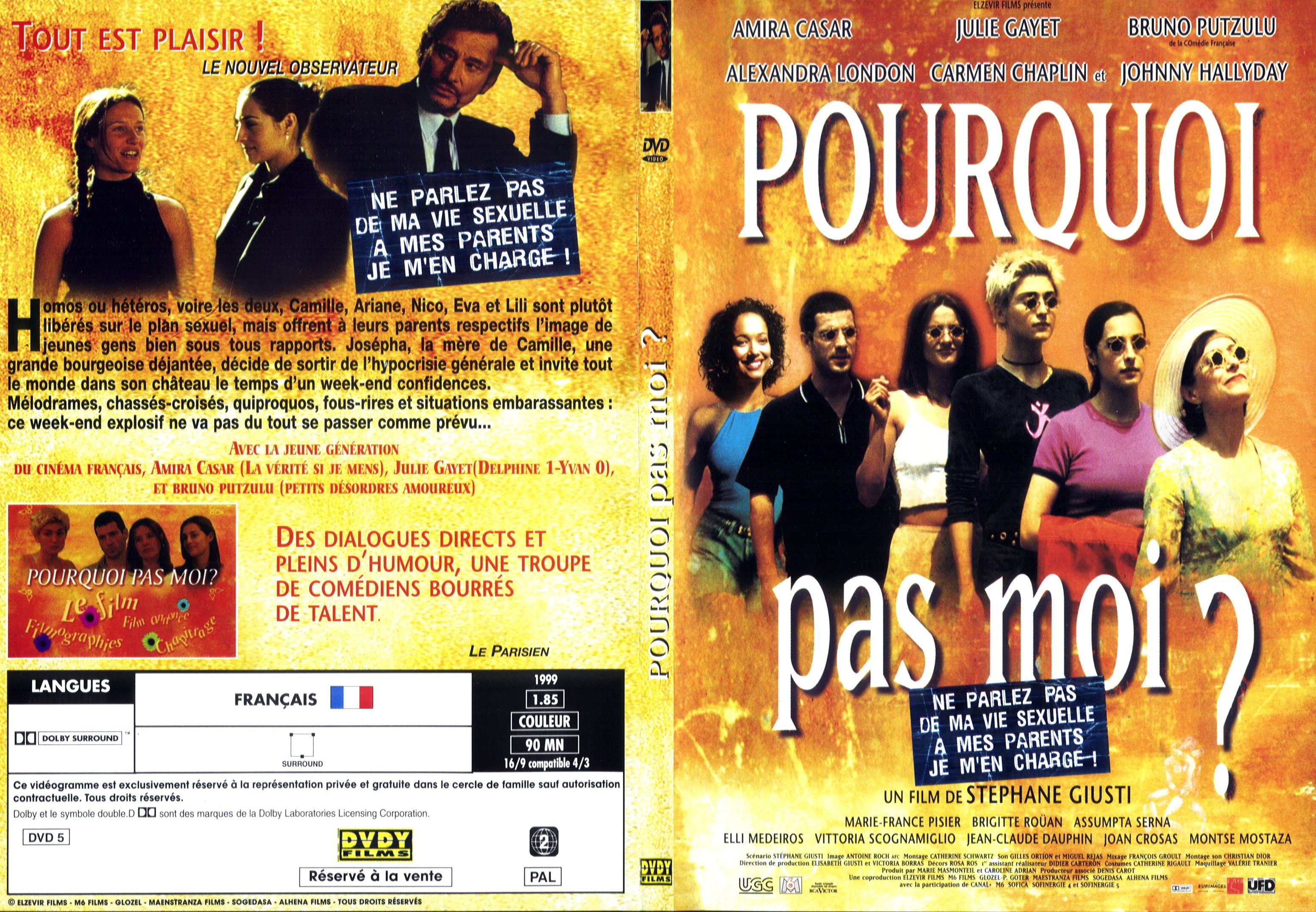 Jaquette DVD Pourquoi pas moi - SLIM