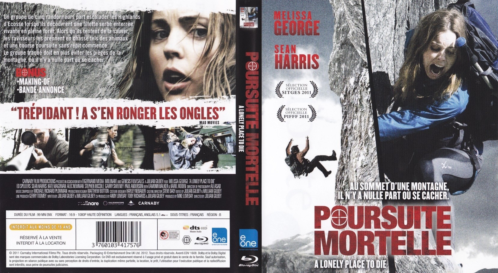 Jaquette DVD Poursuite Mortelle (BLU-RAY)