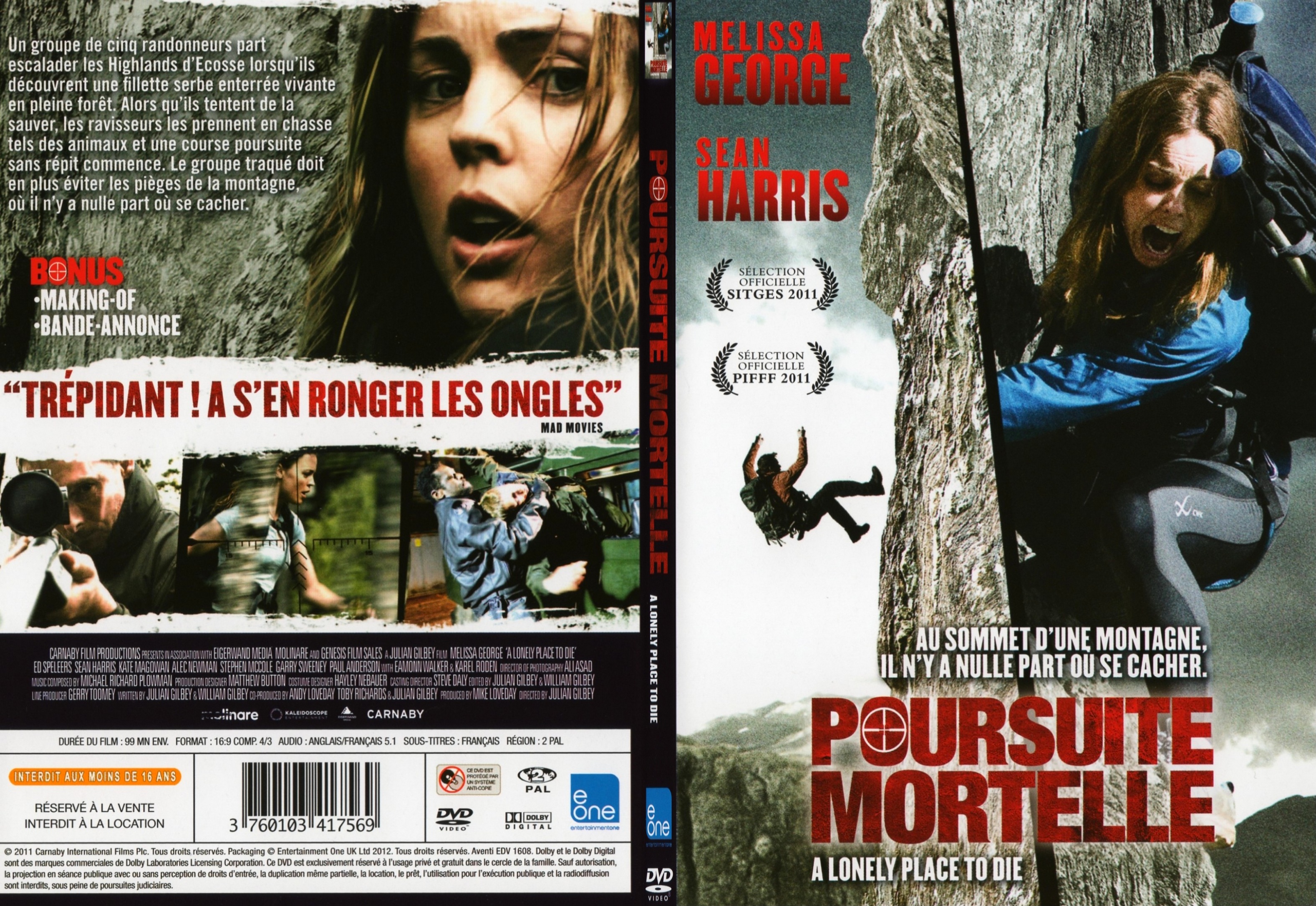 Jaquette DVD Poursuite Mortelle - SLIM