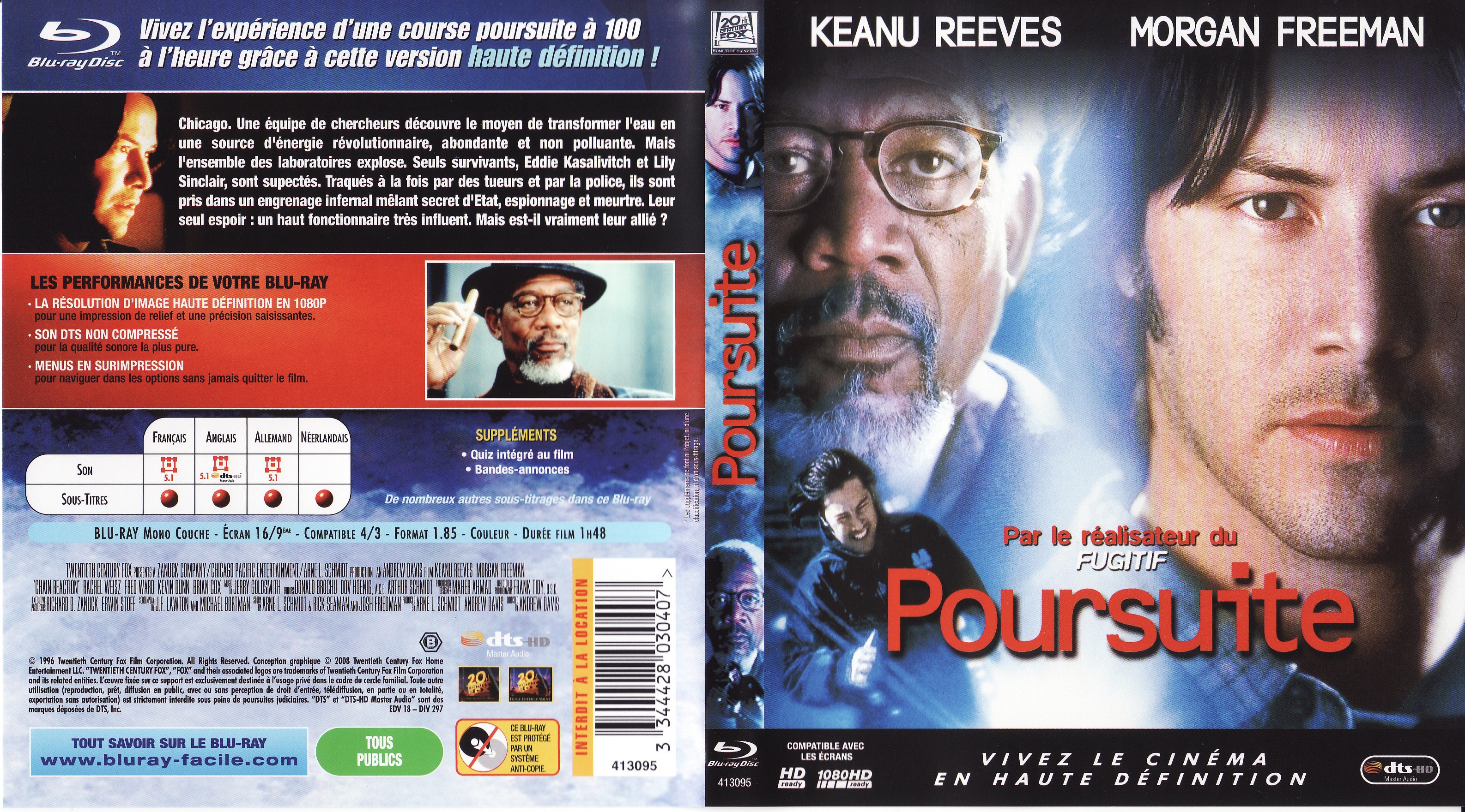 Jaquette DVD Poursuite (BLU-RAY)