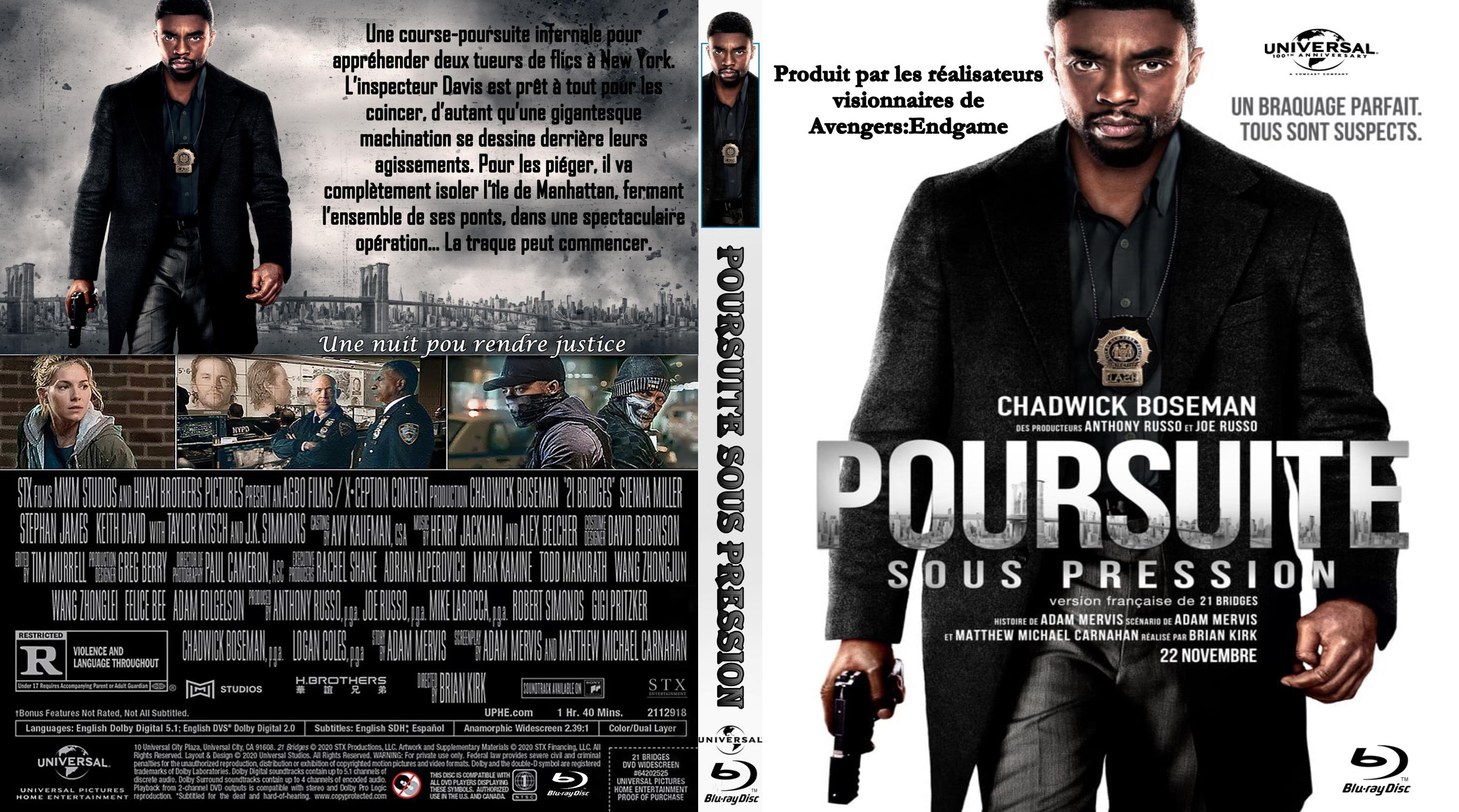 Jaquette DVD Poursuite sous pression custom