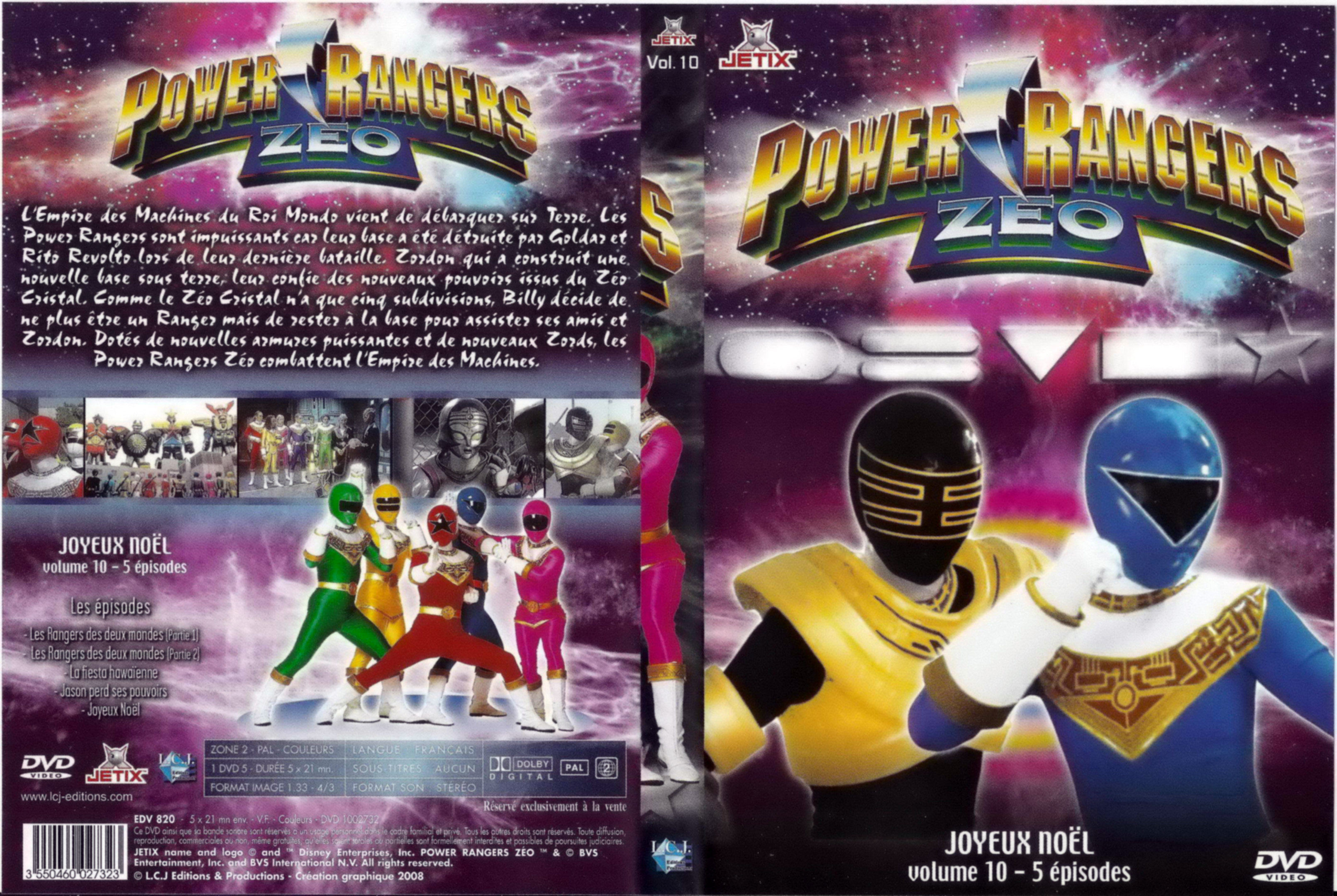 Jaquette DVD Power rangers zeo vol 10.