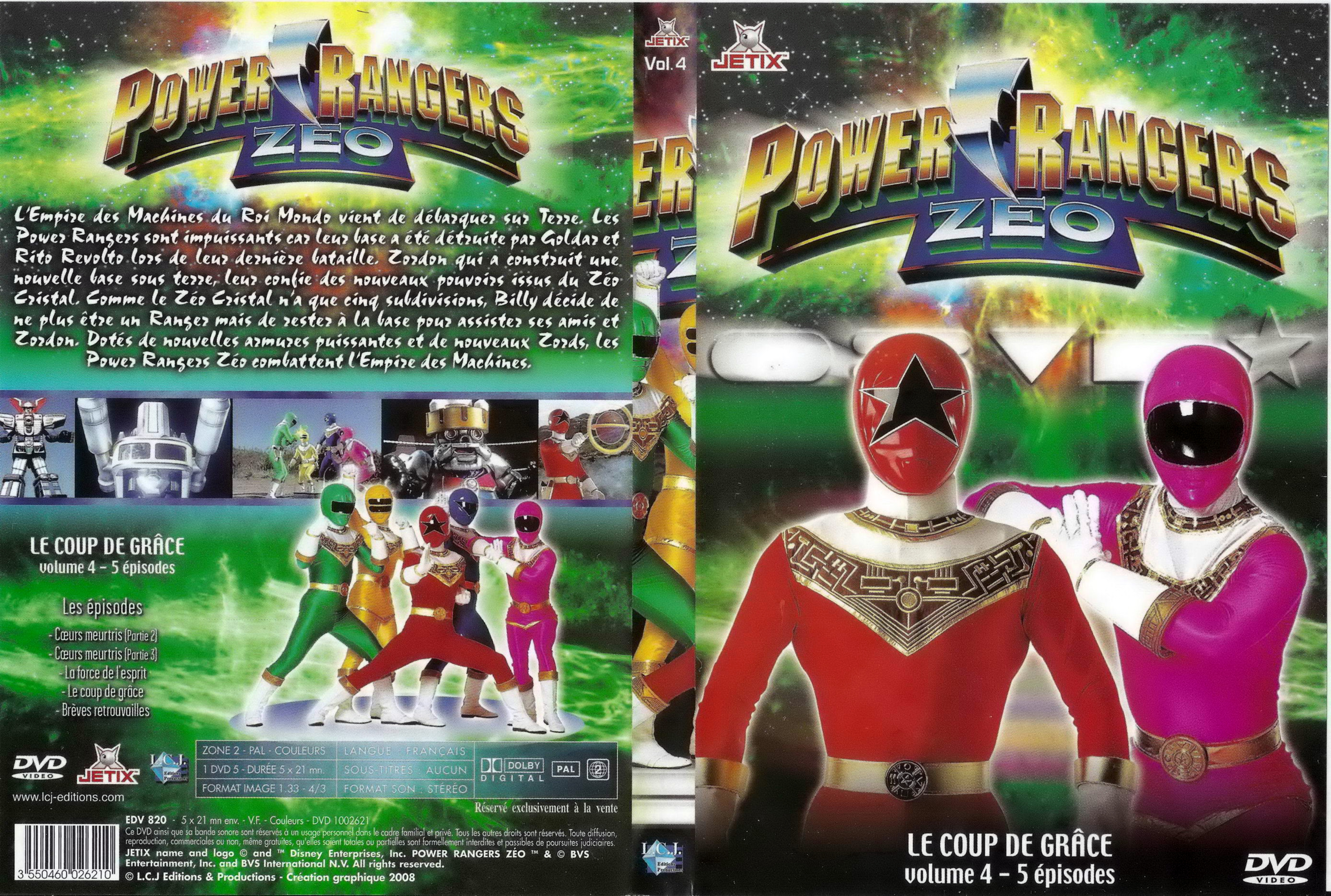 Jaquette DVD Power rangers zeo vol 4